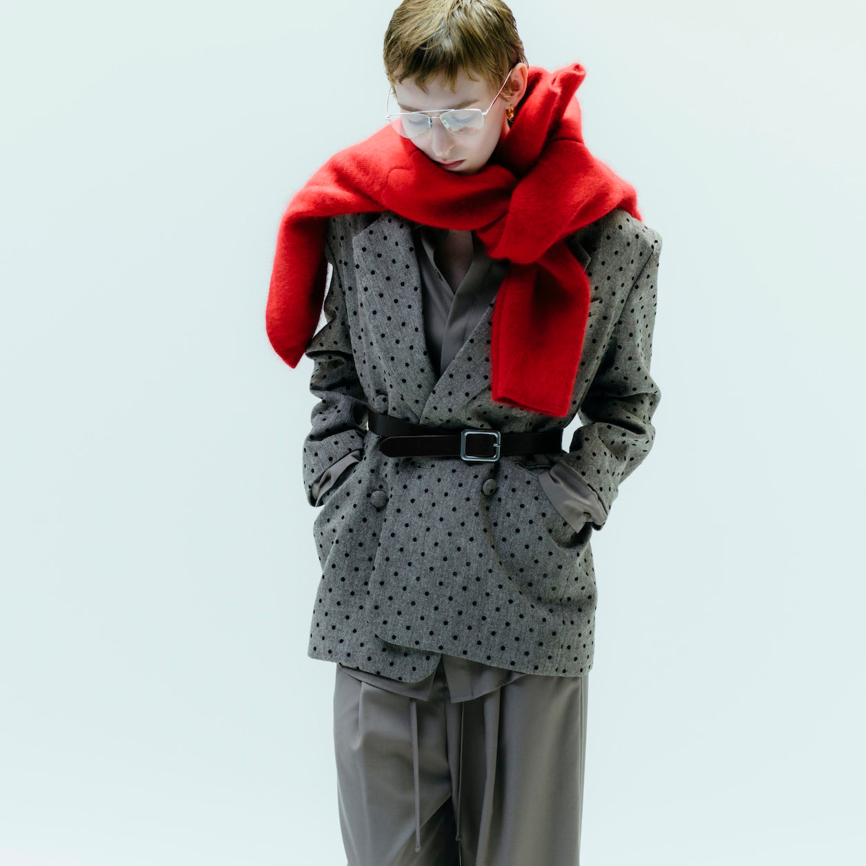 BOYFRIEND Tweedテーラードジャケット