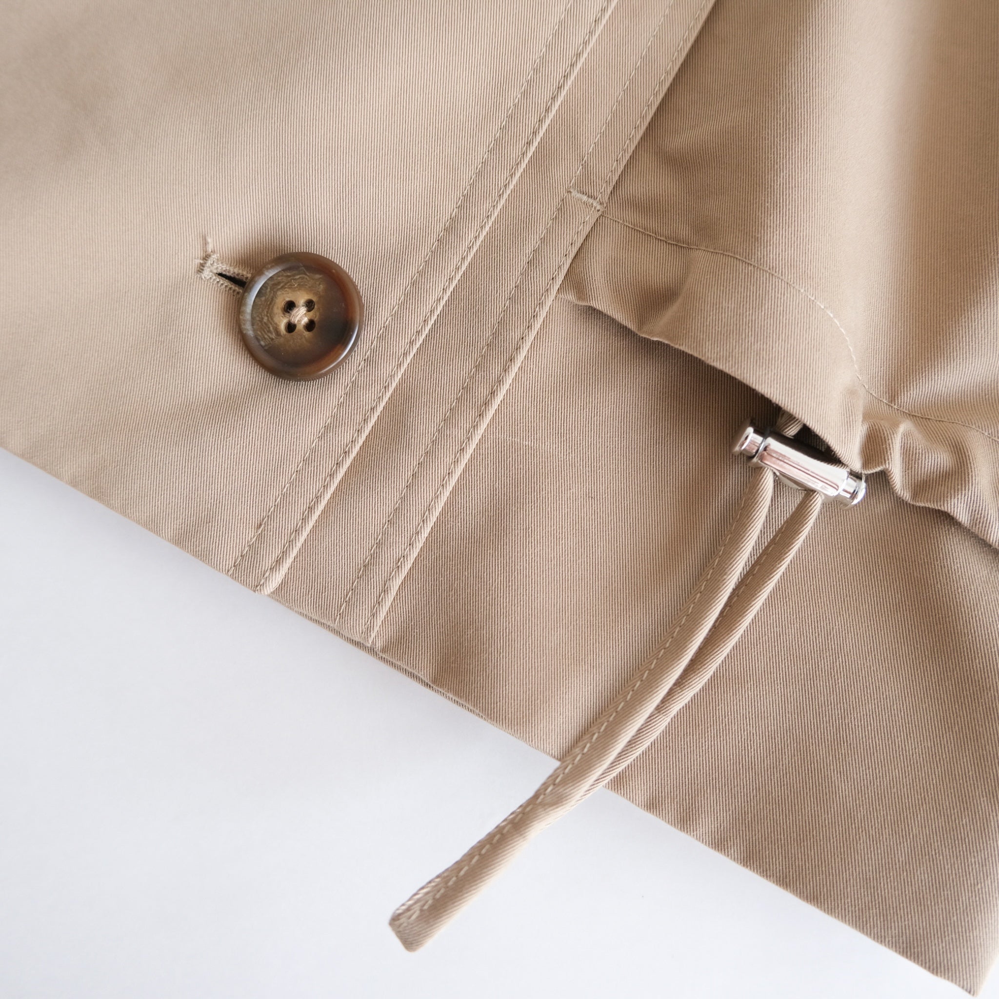 Multi collarショートトレンチコート