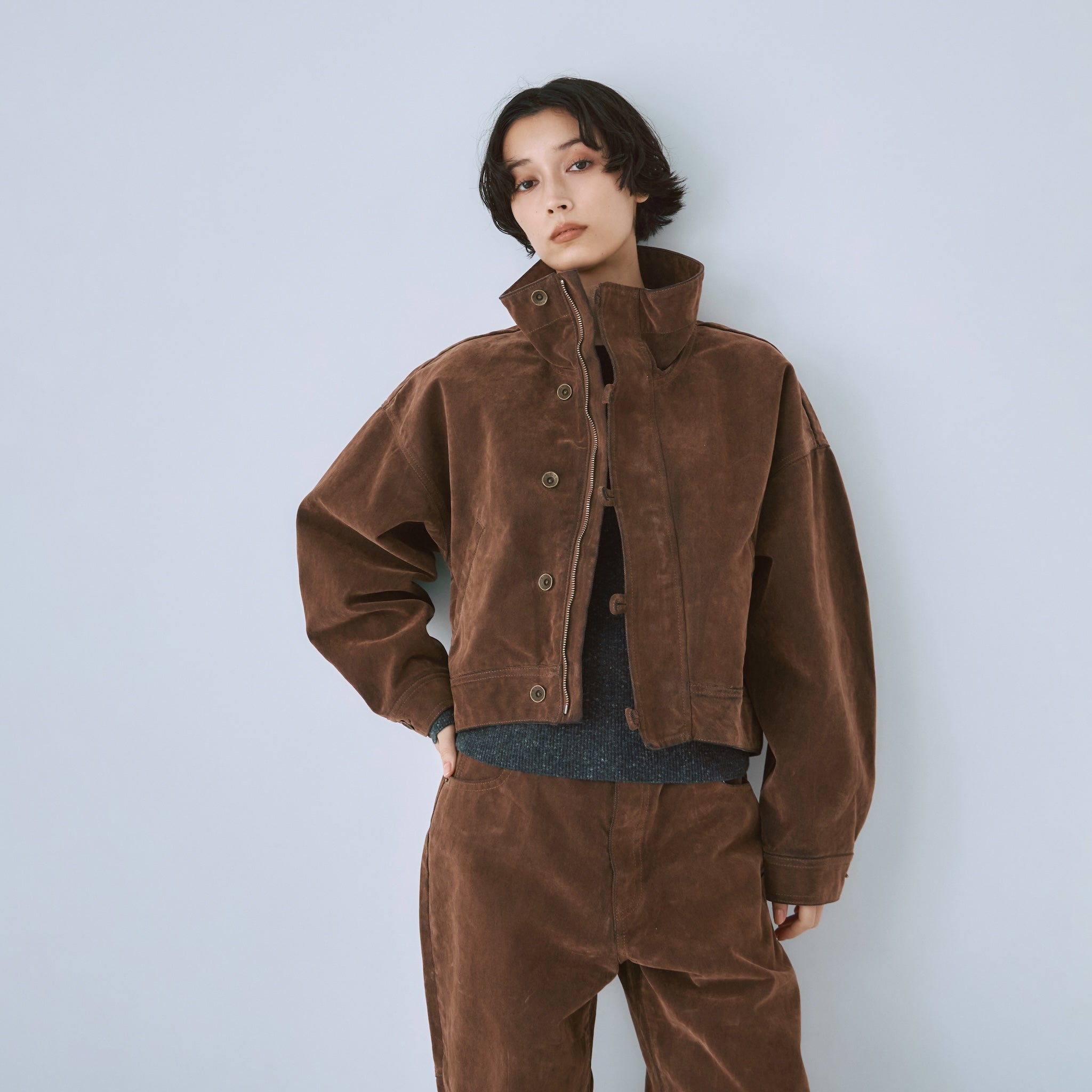 Multi Denimスタンドカラージャケット