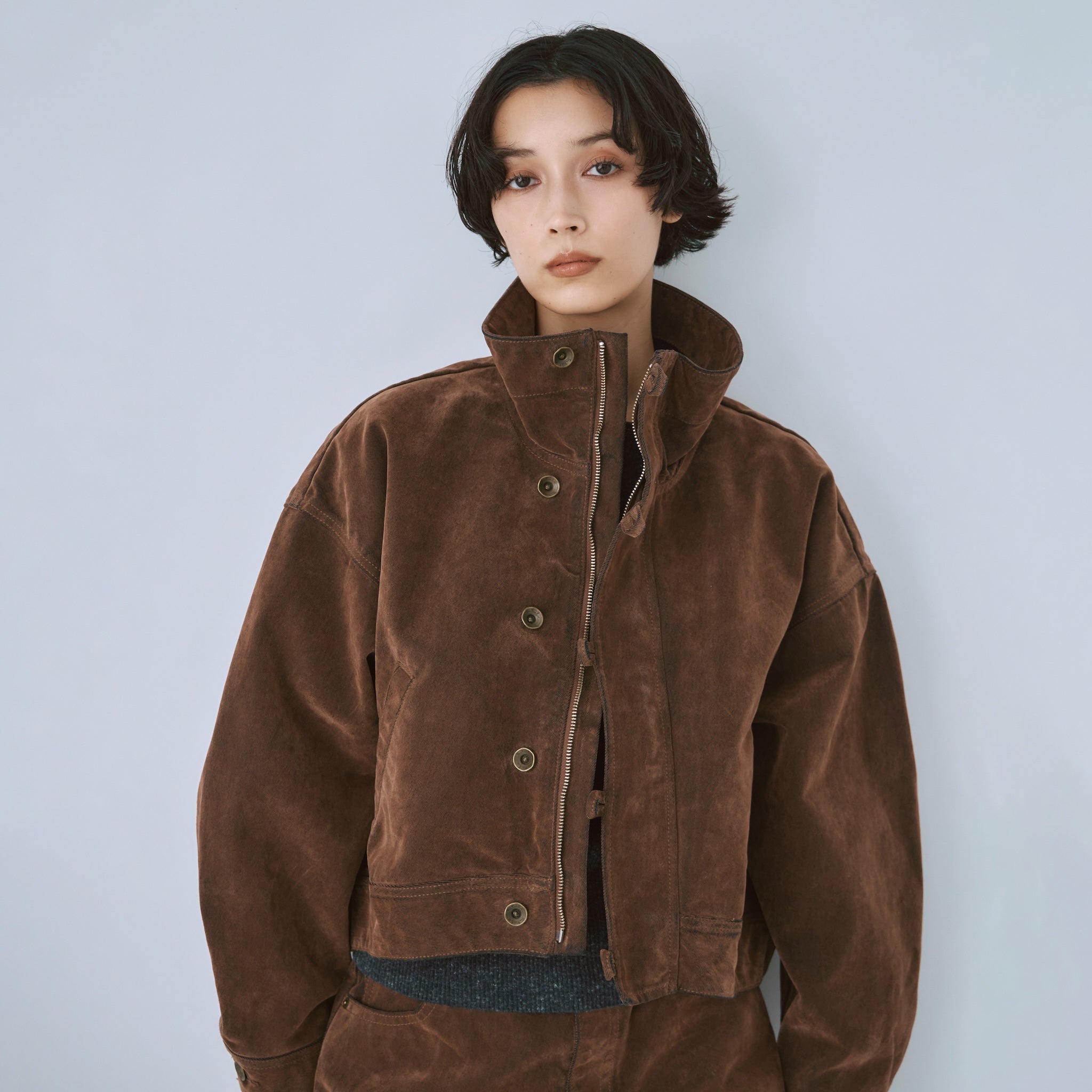 Multi Denimスタンドカラージャケット