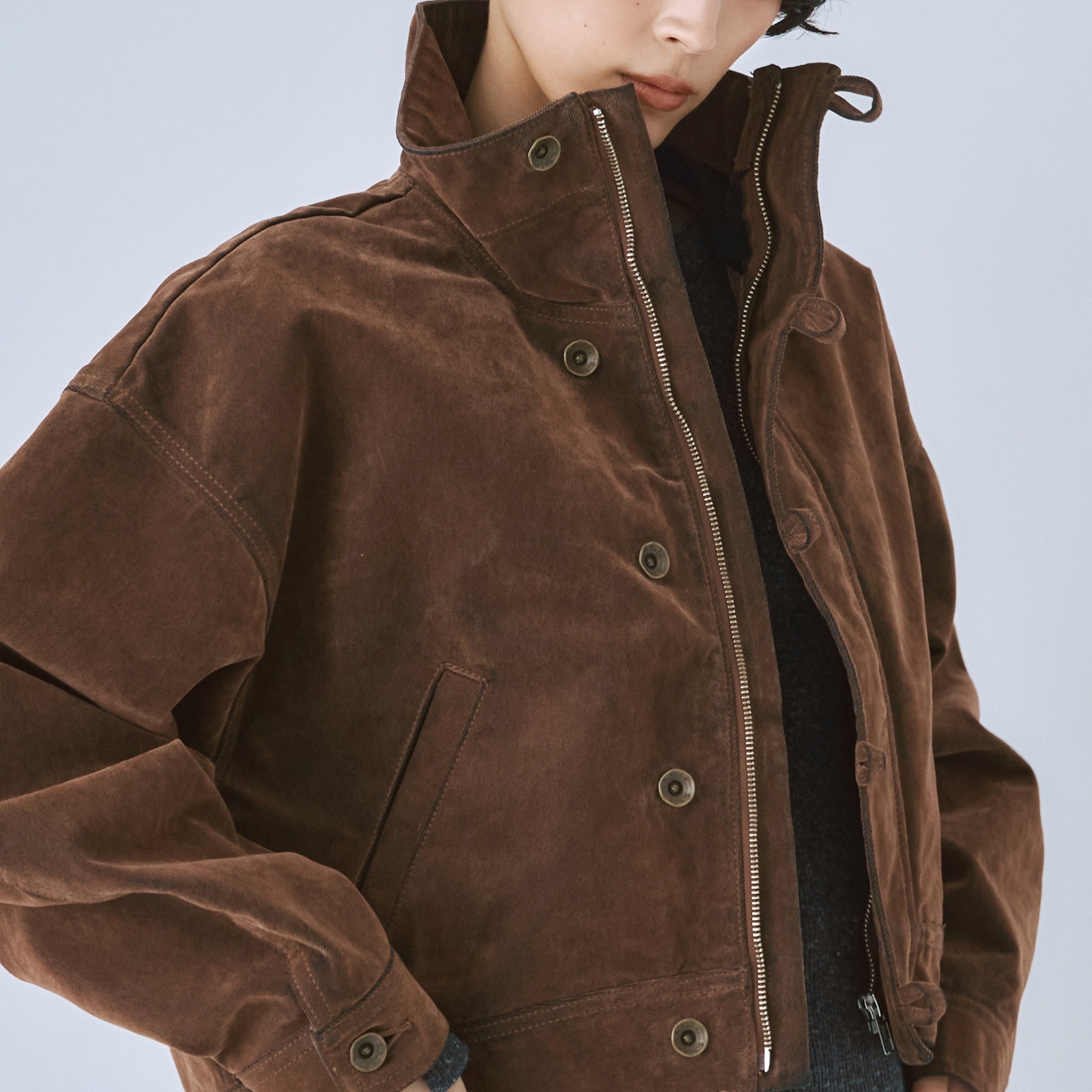 Multi Denimスタンドカラージャケット