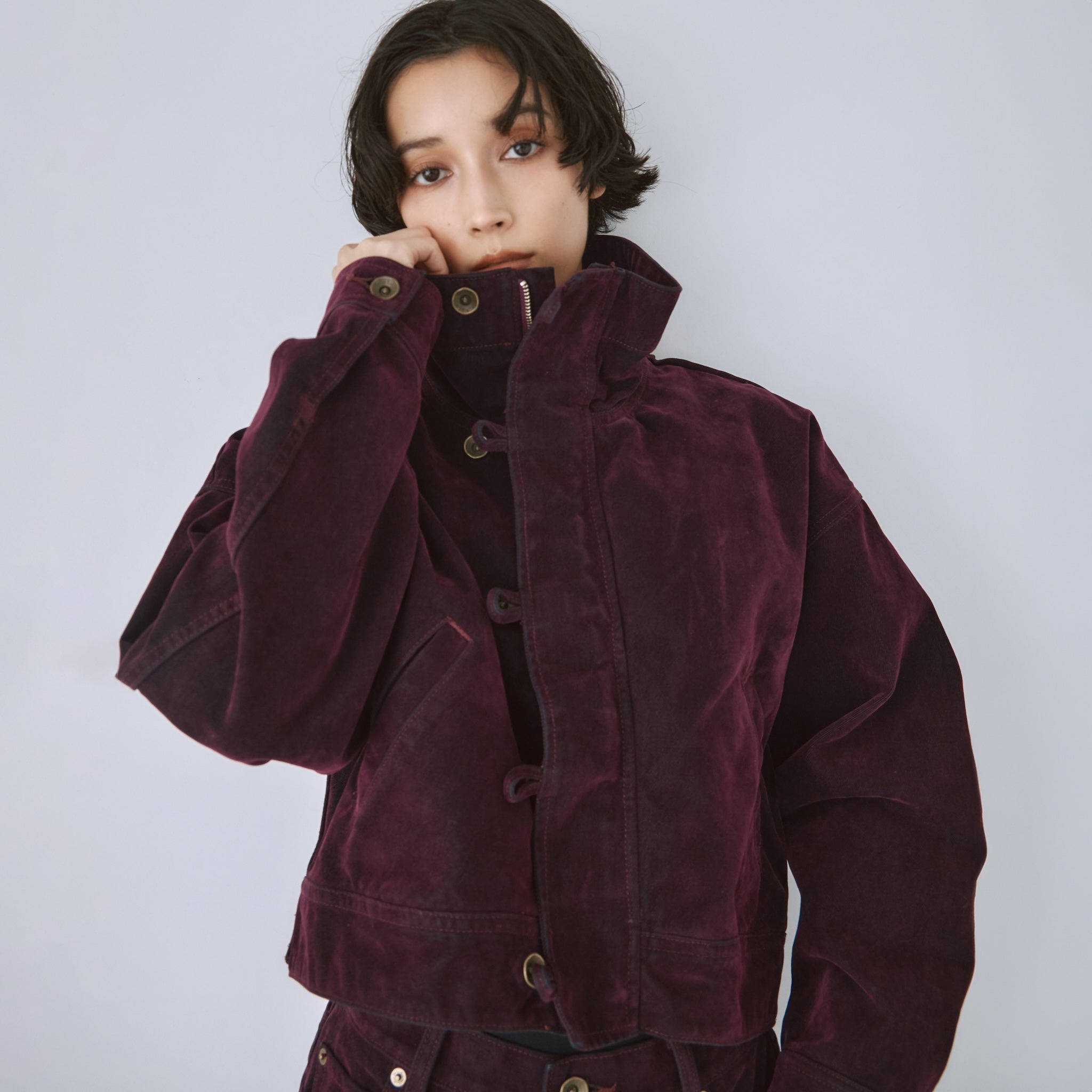 Multi Denimスタンドカラージャケット