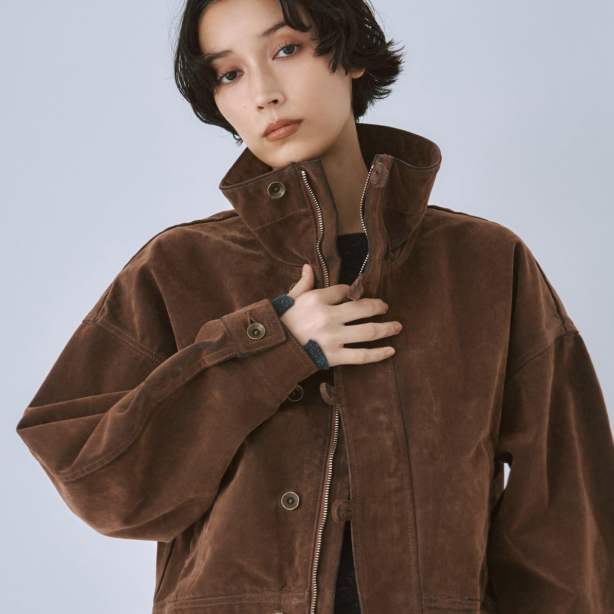 Multi Denimスタンドカラージャケット