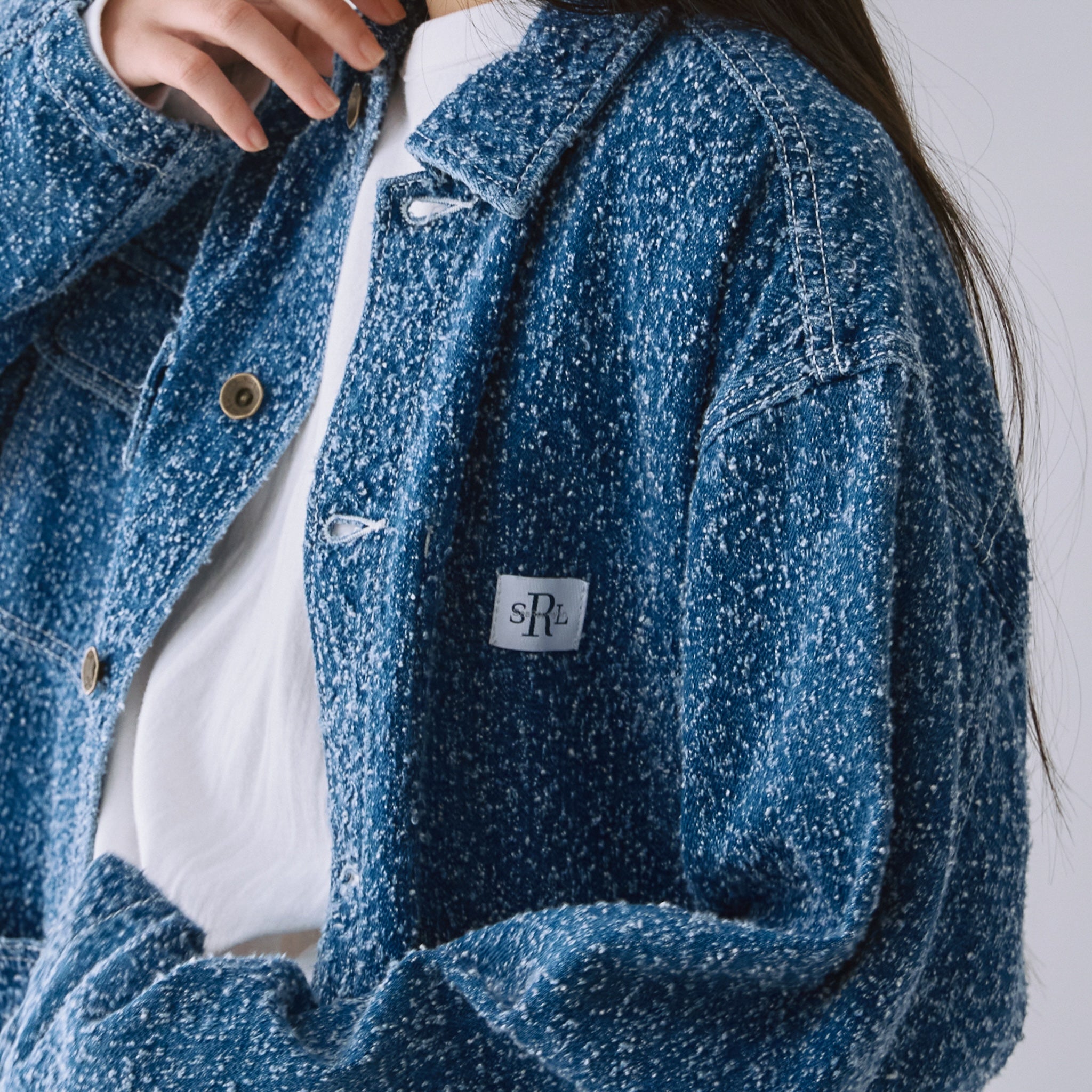 Needle punch materialカバーオール