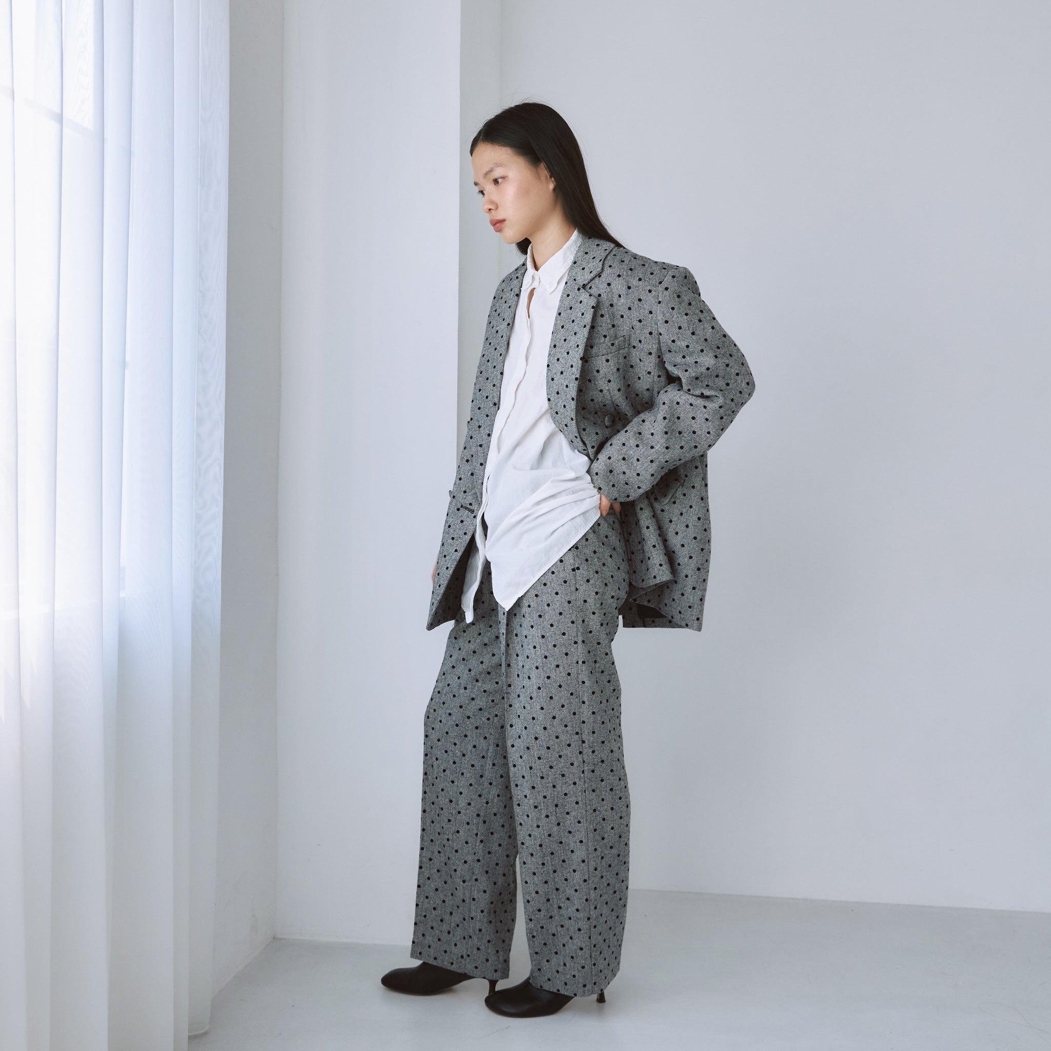 Tweed 2tuckスラックス