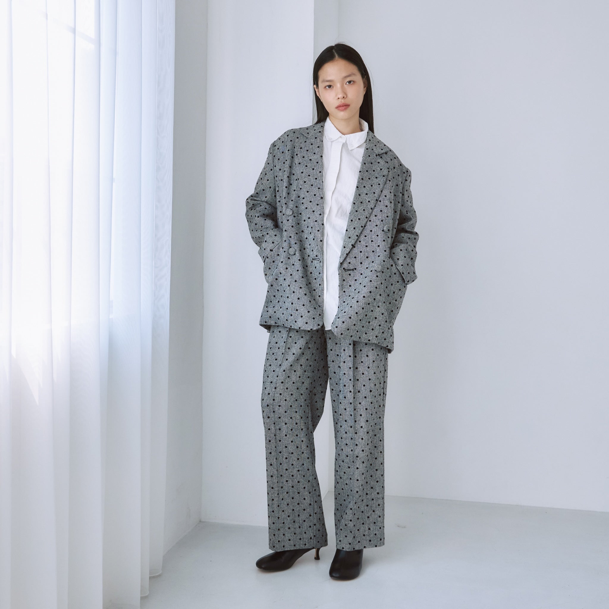 Tweed 2tuckスラックス