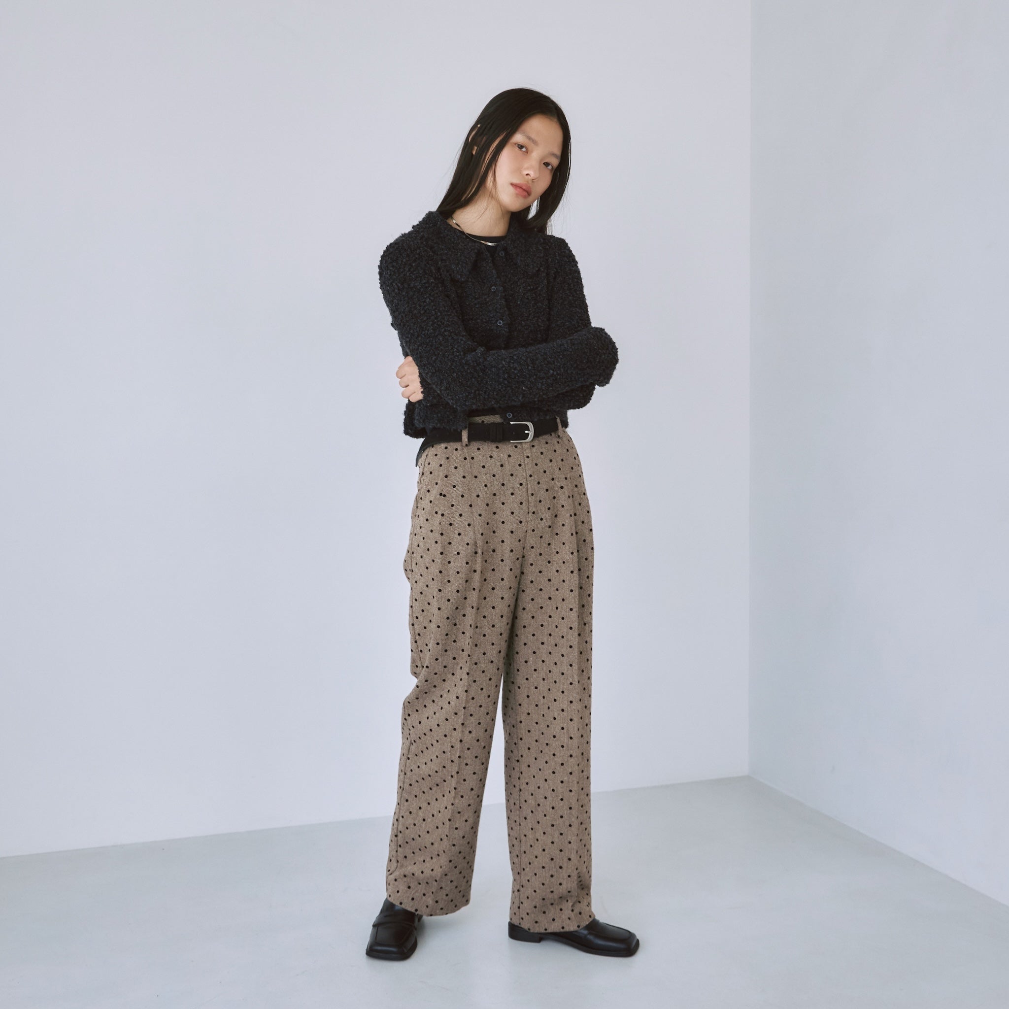 Tweed 2tuck slacks