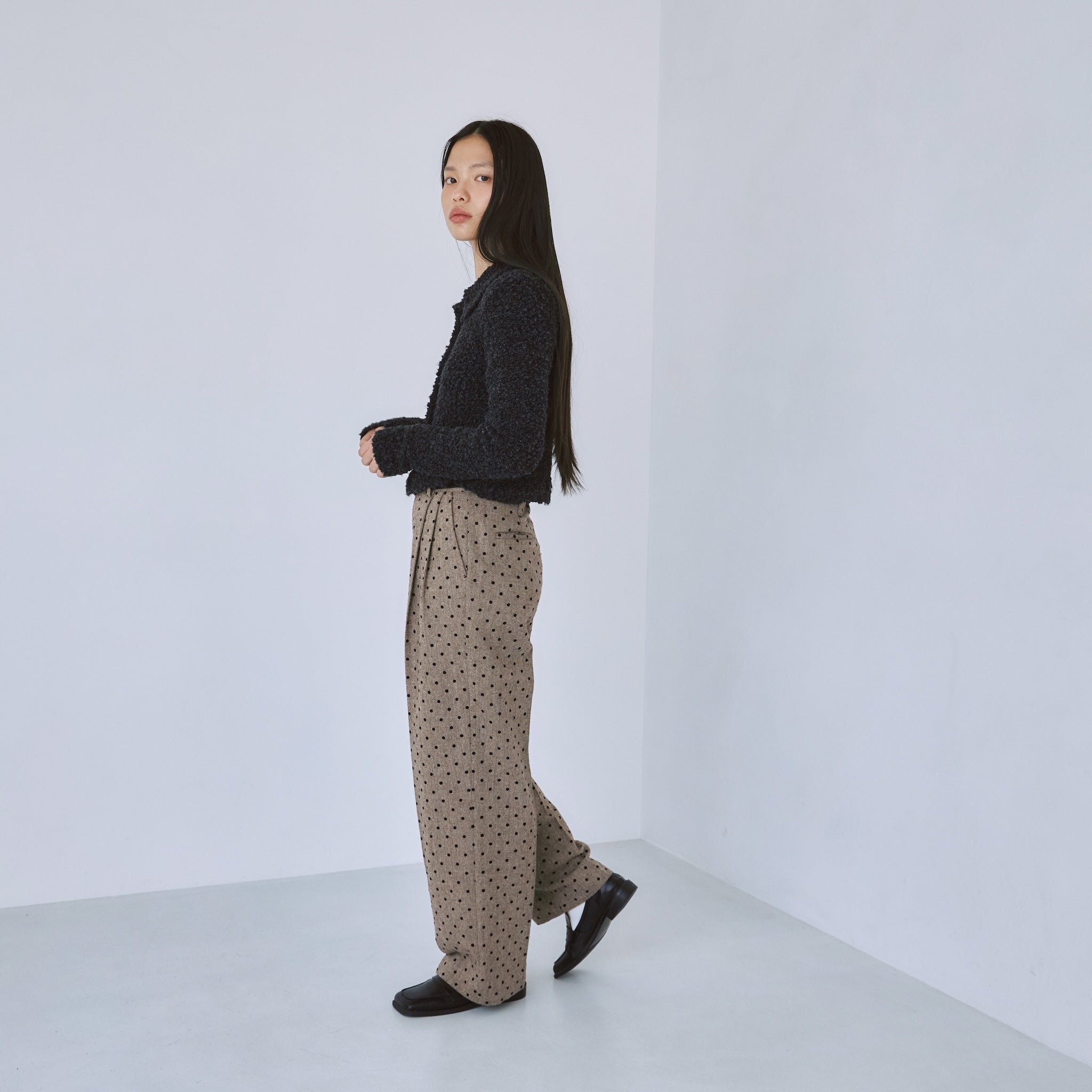 Tweed 2tuckスラックス