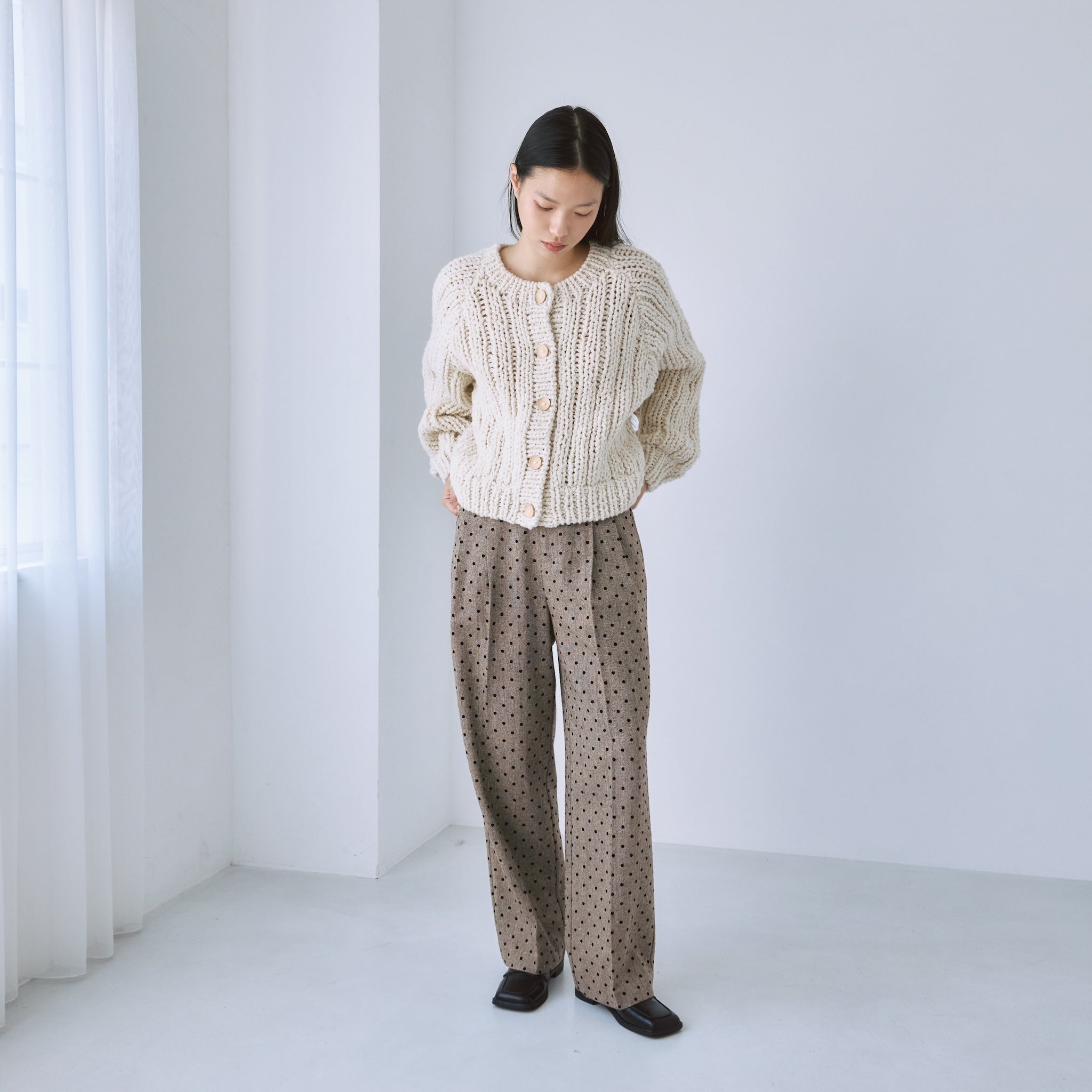 Tweed 2tuckスラックス