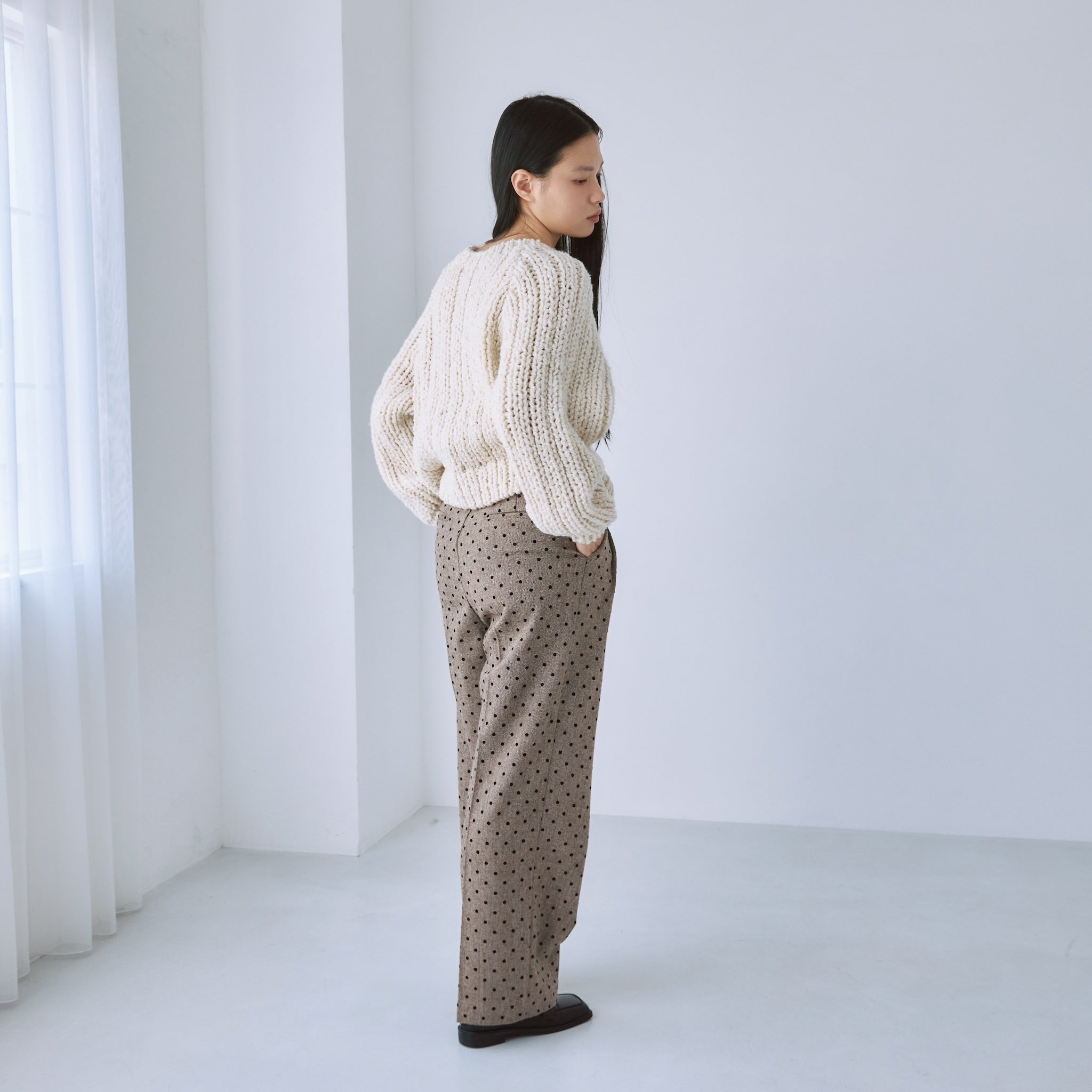 Tweed 2tuckスラックス