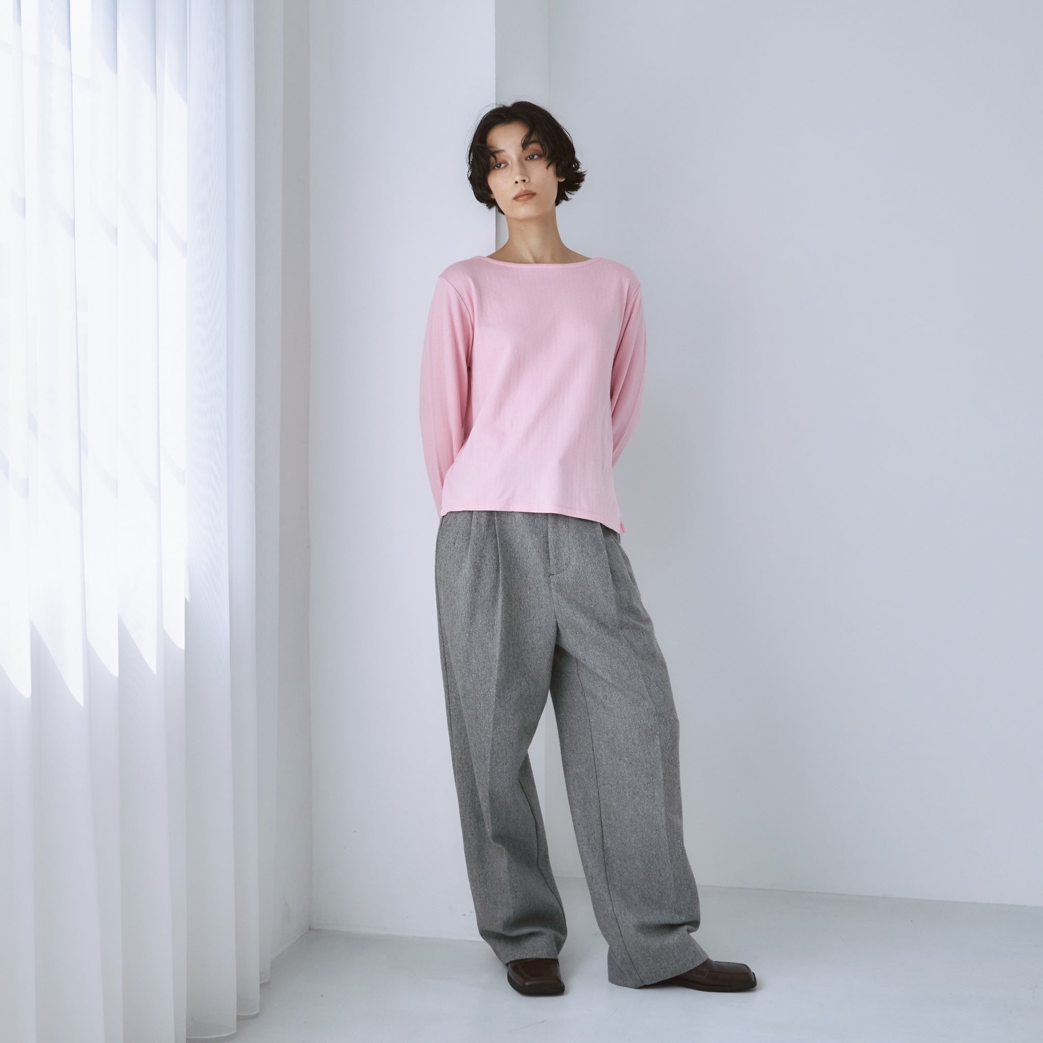 Tweed 2tuckスラックス