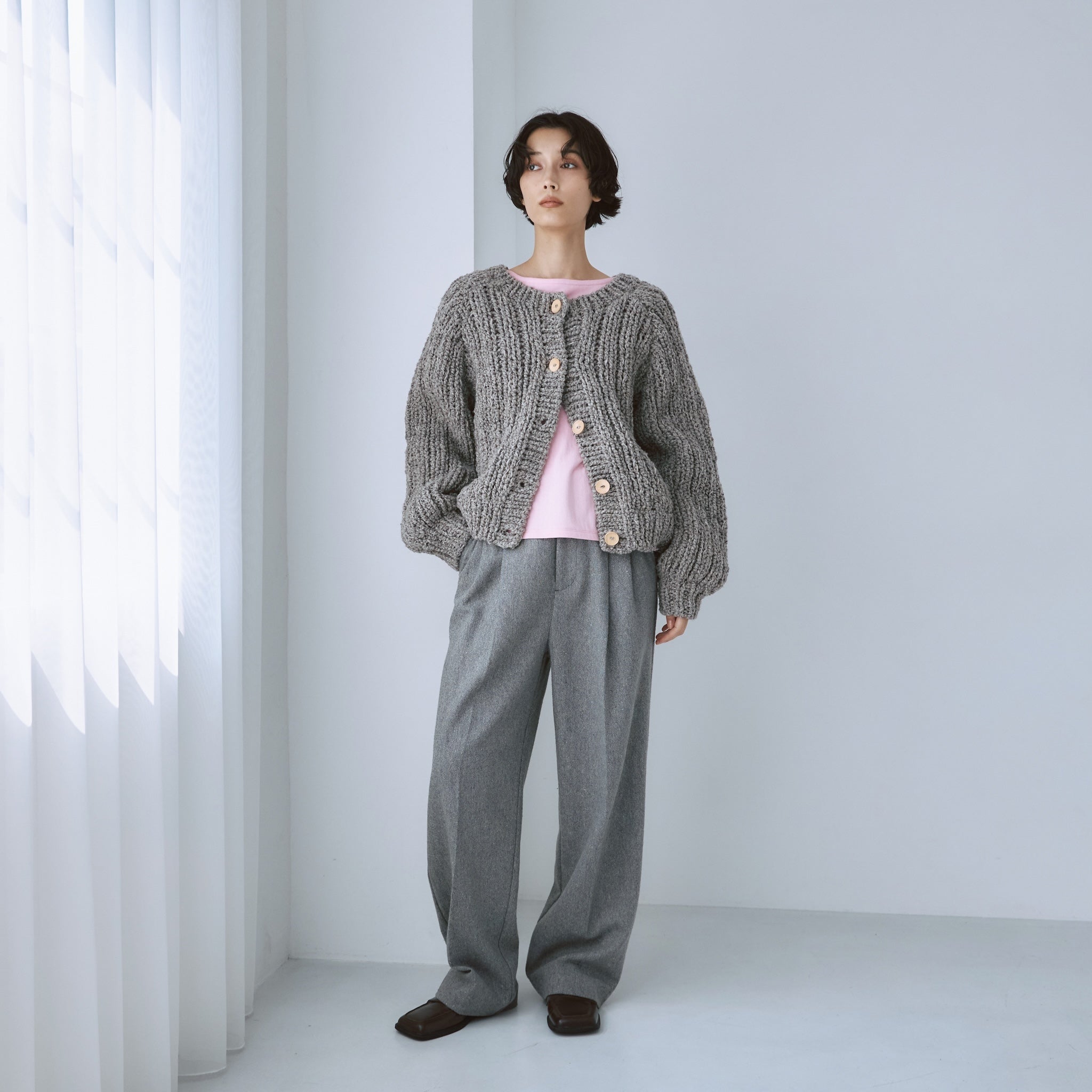 Tweed 2tuckスラックス