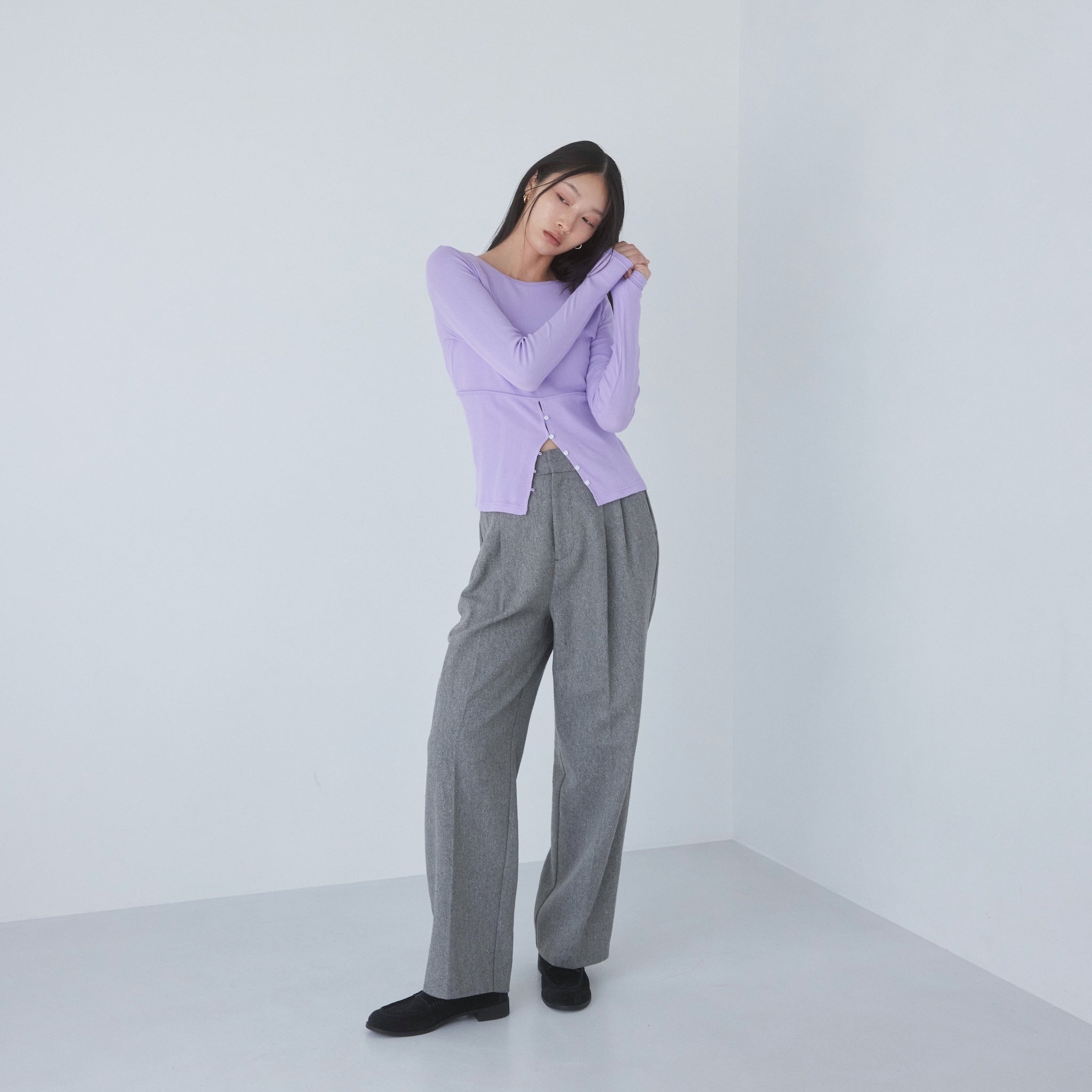 Tweed 2tuckスラックス