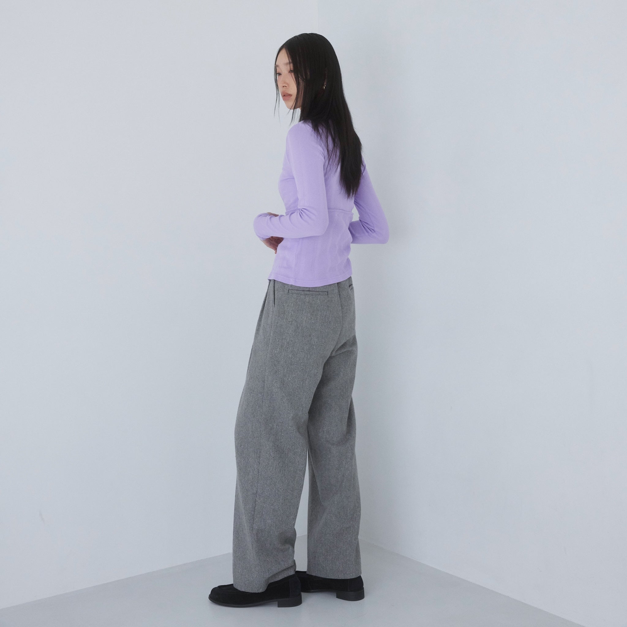 Tweed 2tuckスラックス