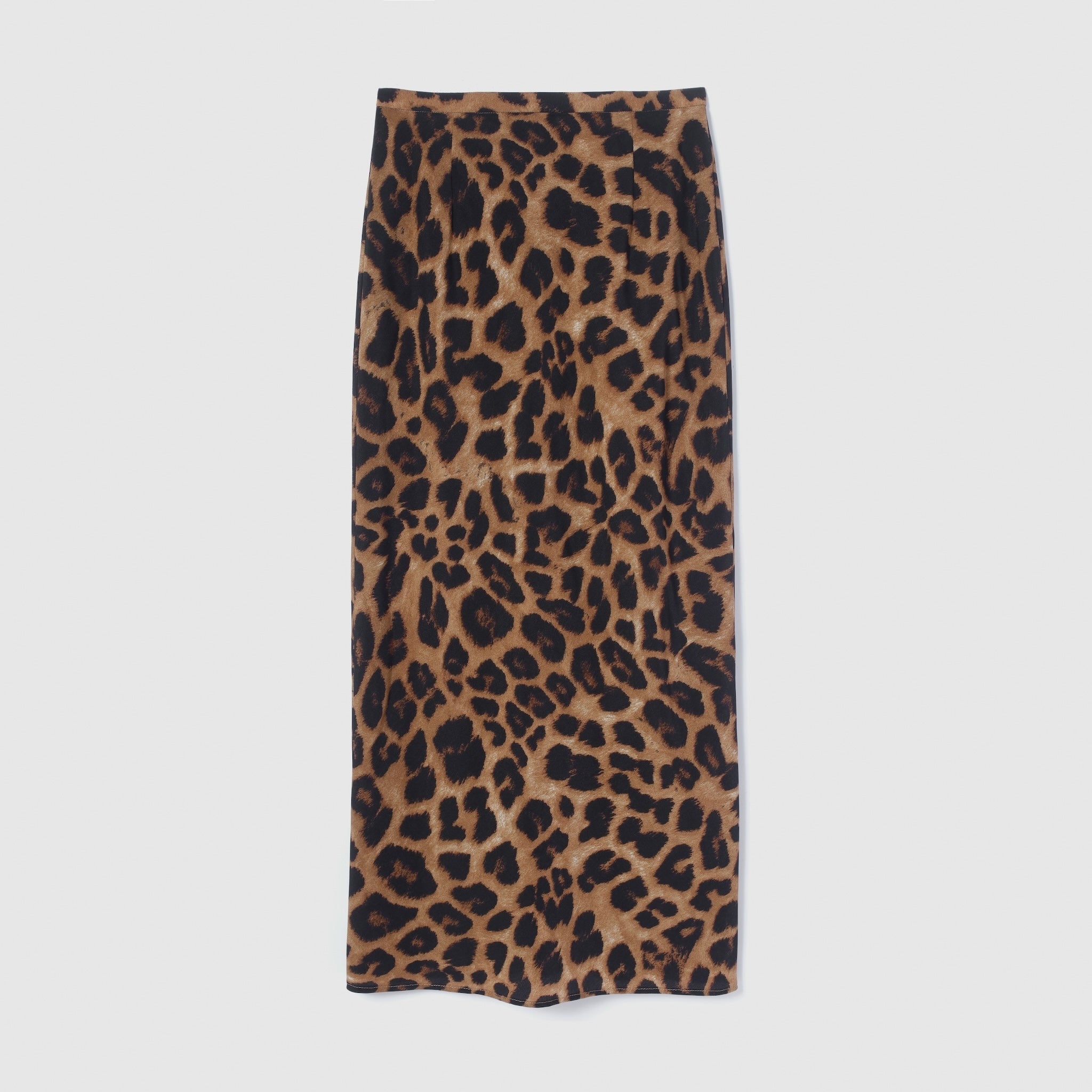 collab satin straight skirt