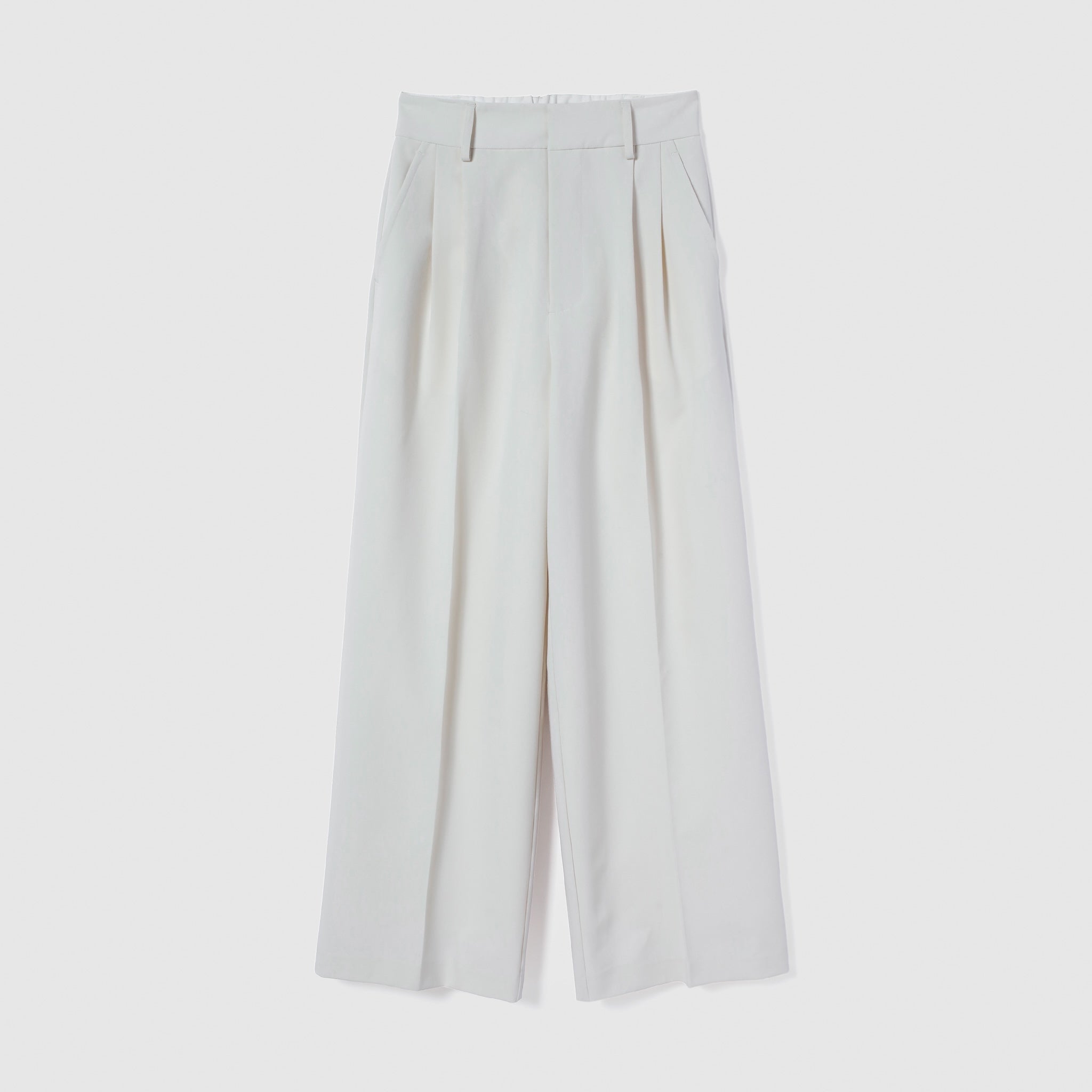 collab W tuck straight slacks