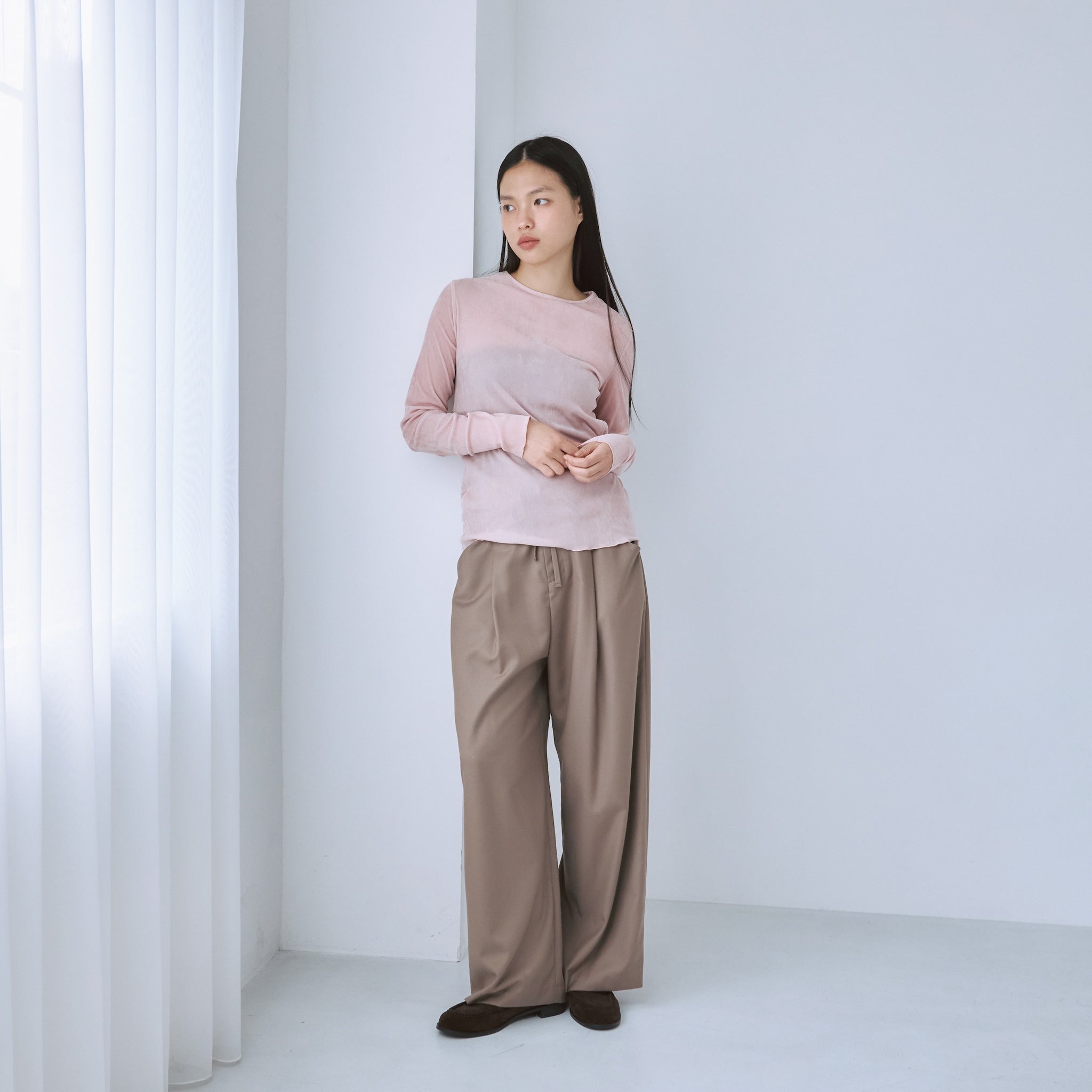 クリアーツイルwide waistスラックス