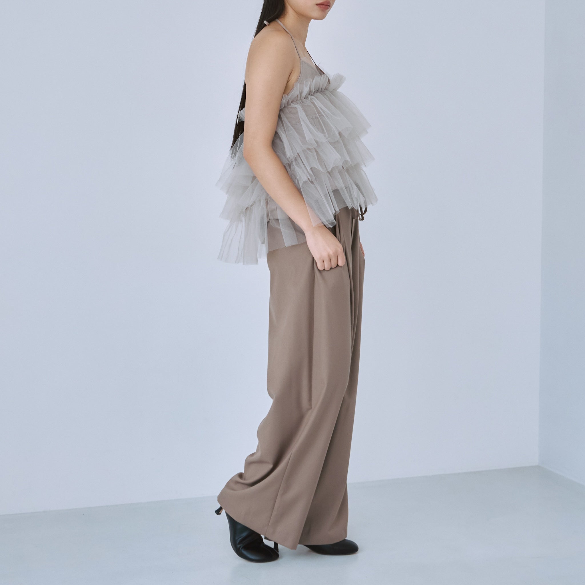 クリアーツイルwide waistスラックス