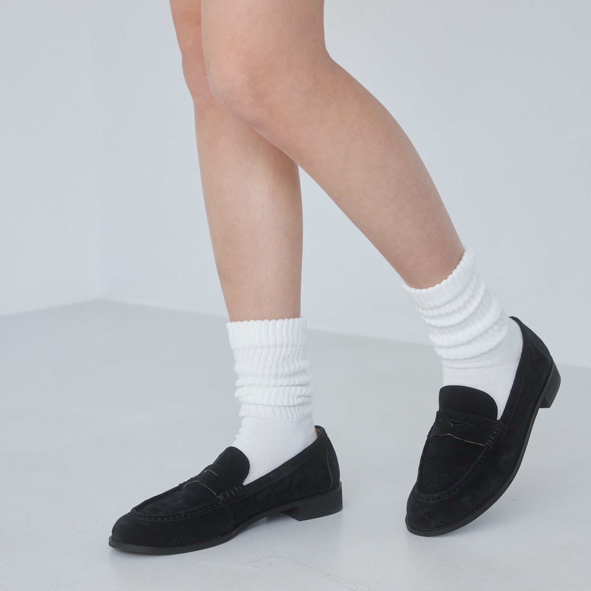 PLAINスエードローファー