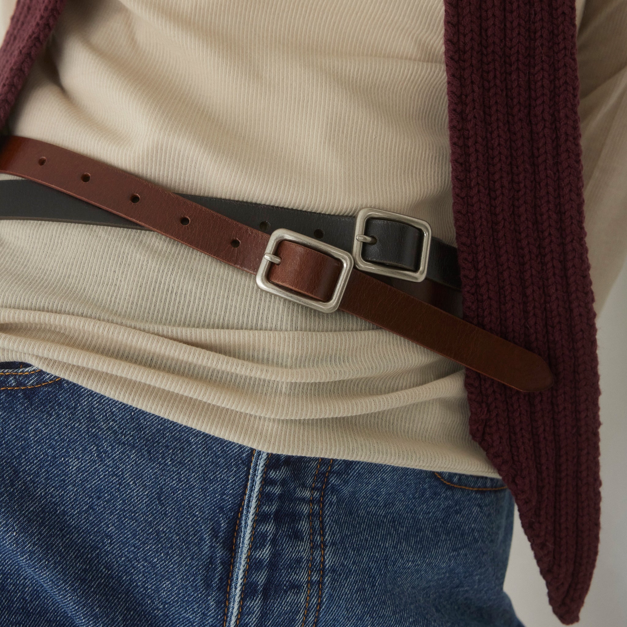 SQUARE BUCKLE MINIベルト