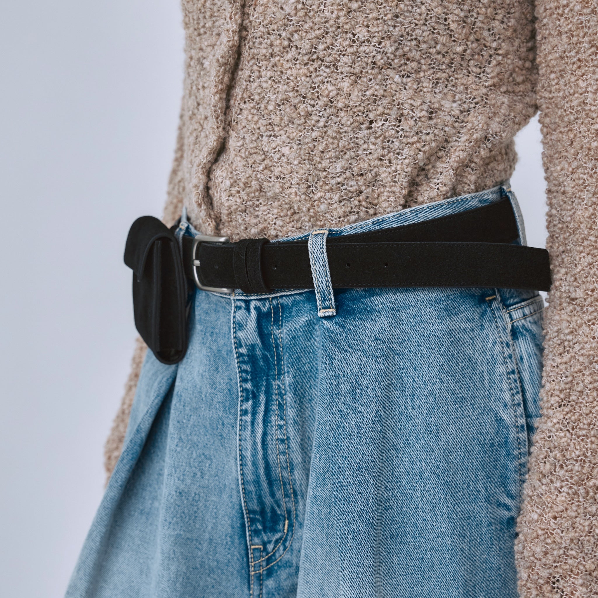 スエードポーチベルト