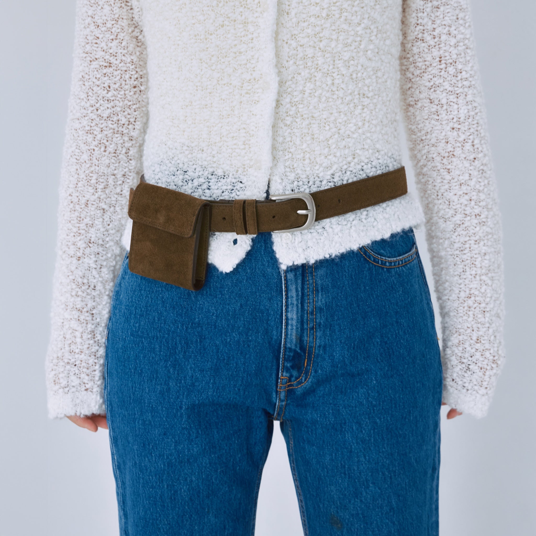 スエードポーチベルト