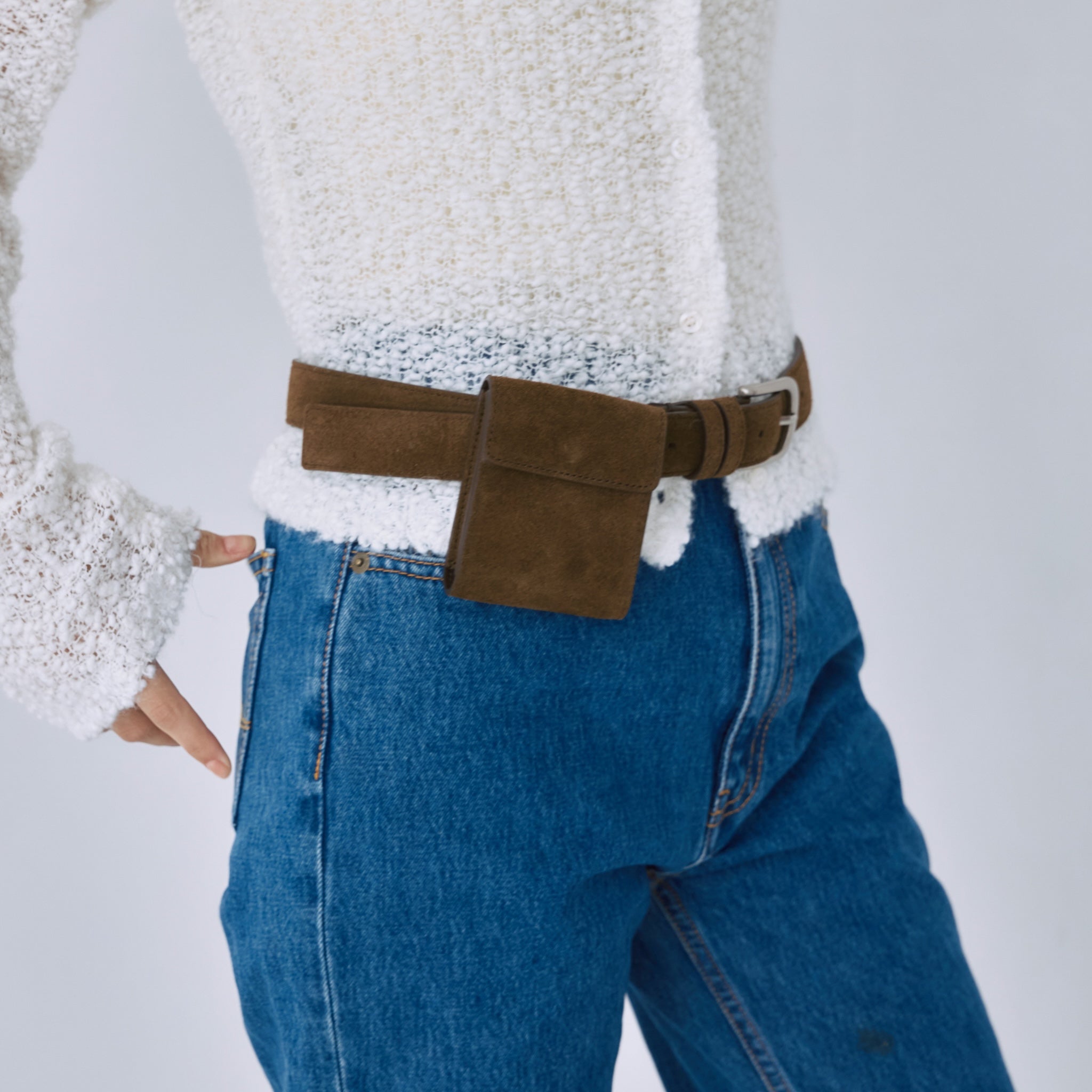 スエードポーチベルト