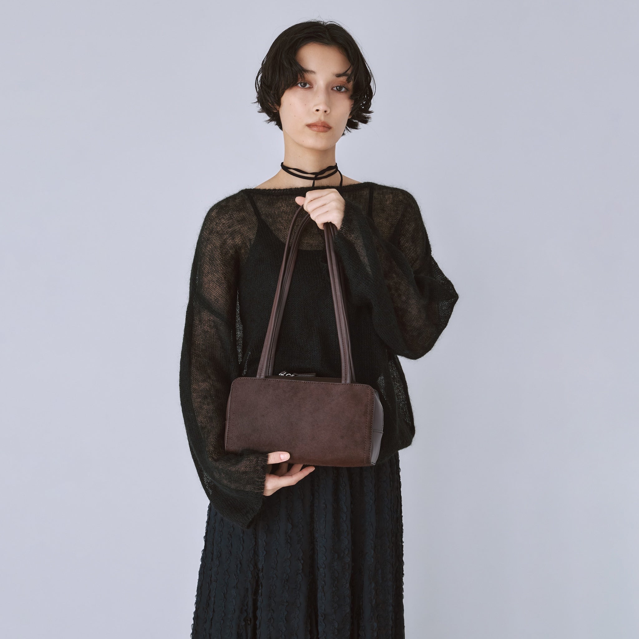 ハラコレザーLONG HANDLE BAG