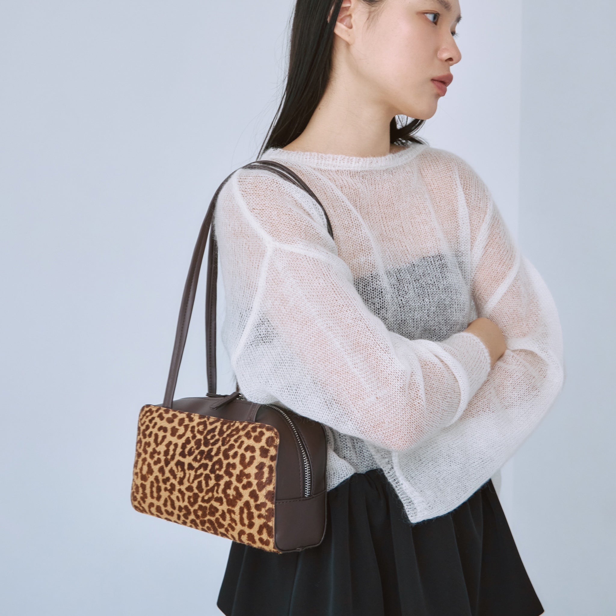 ハラコレザーLONG HANDLE BAG