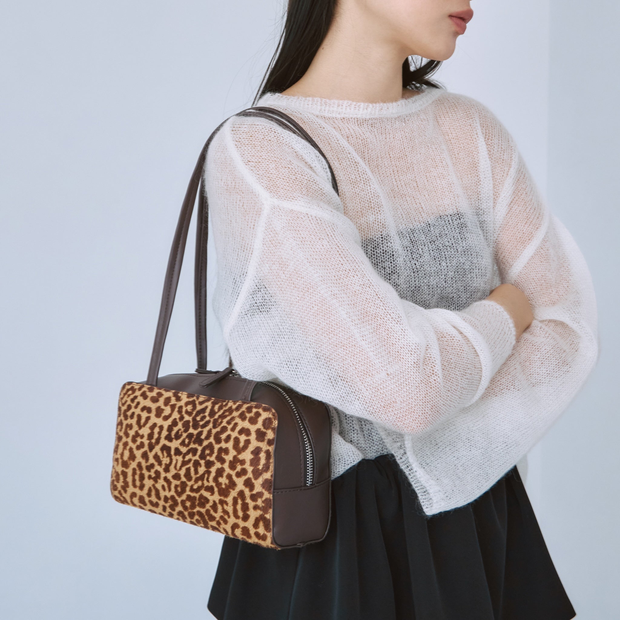 ハラコレザーLONG HANDLE BAG