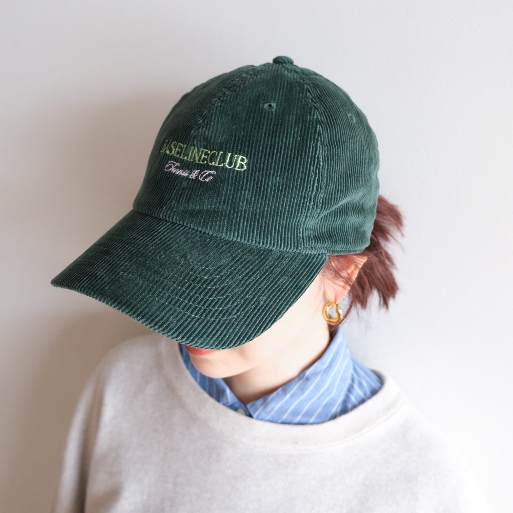 TENNIS CLUB コーデュロイキャップ