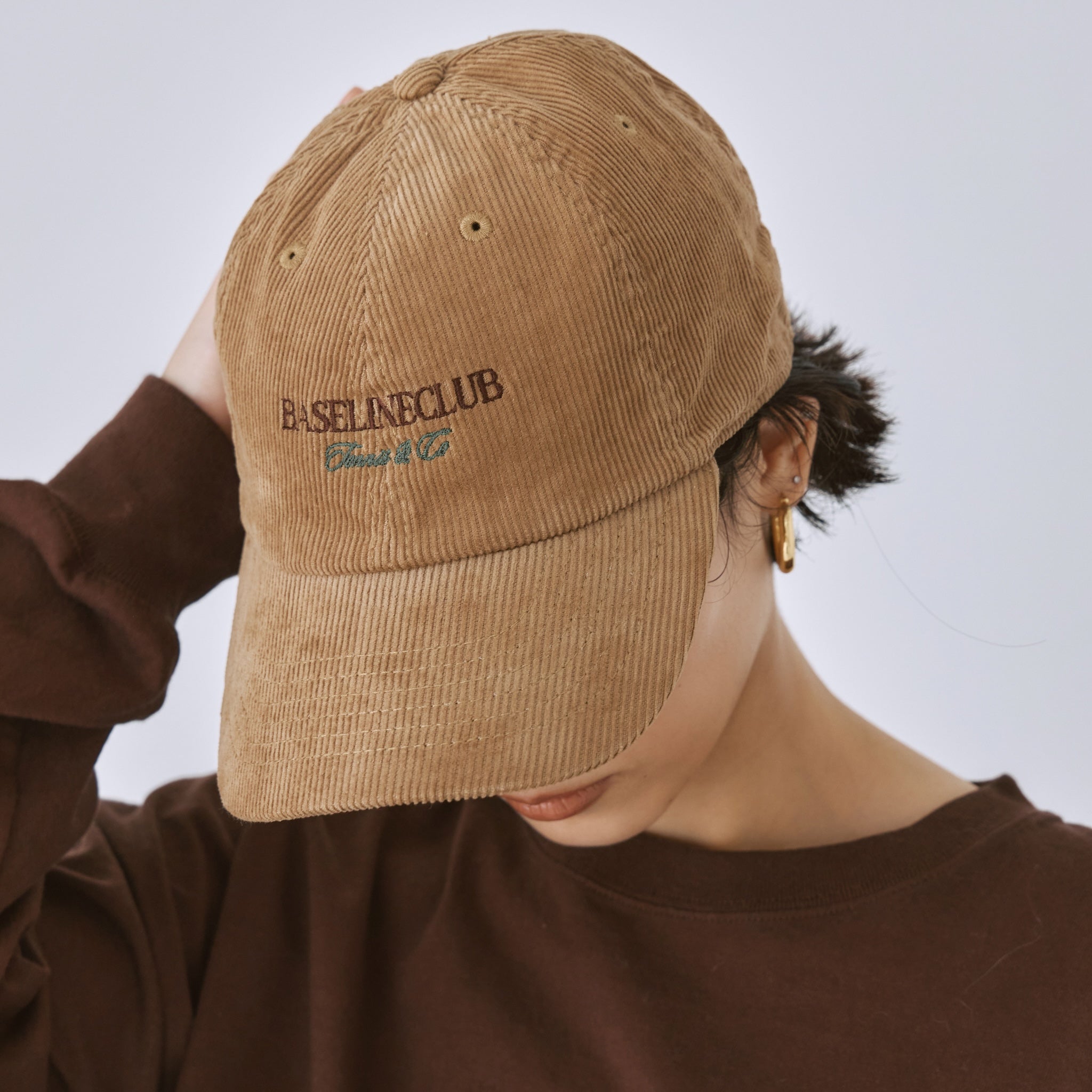 TENNIS CLUB コーデュロイキャップ