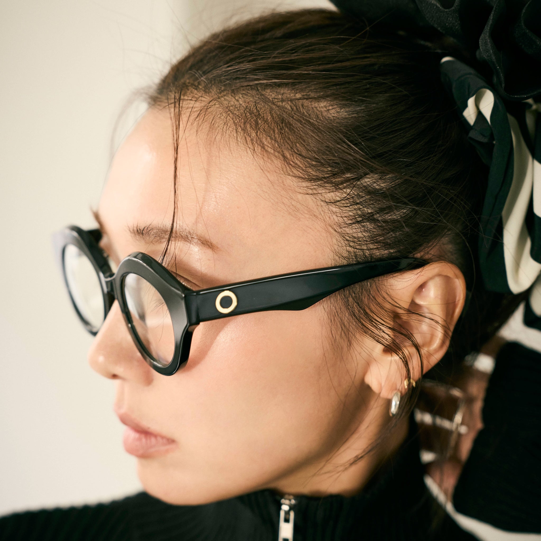 collab Bold Round Frame Glasses