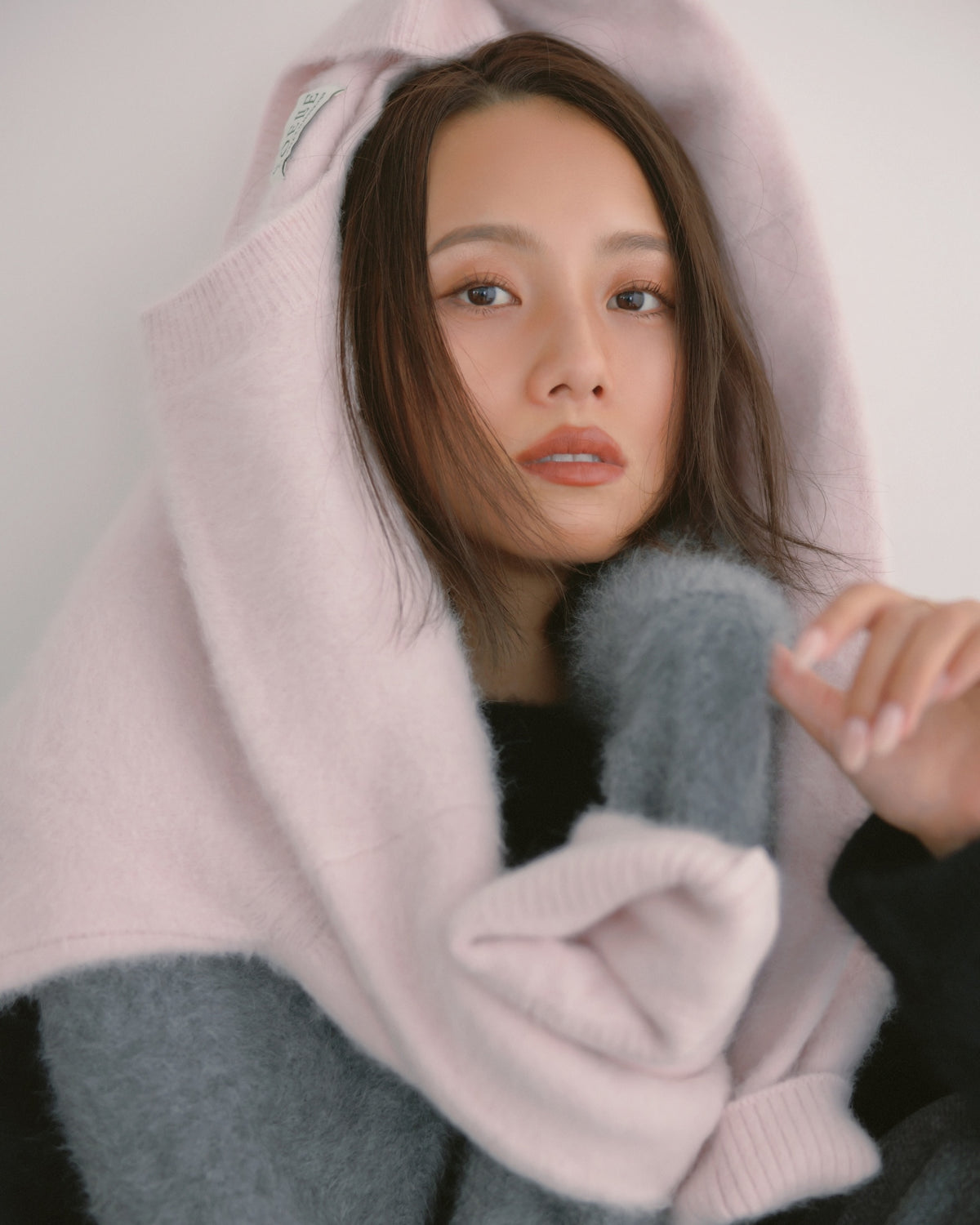 collab Fox Cashmereニットプルオーバー