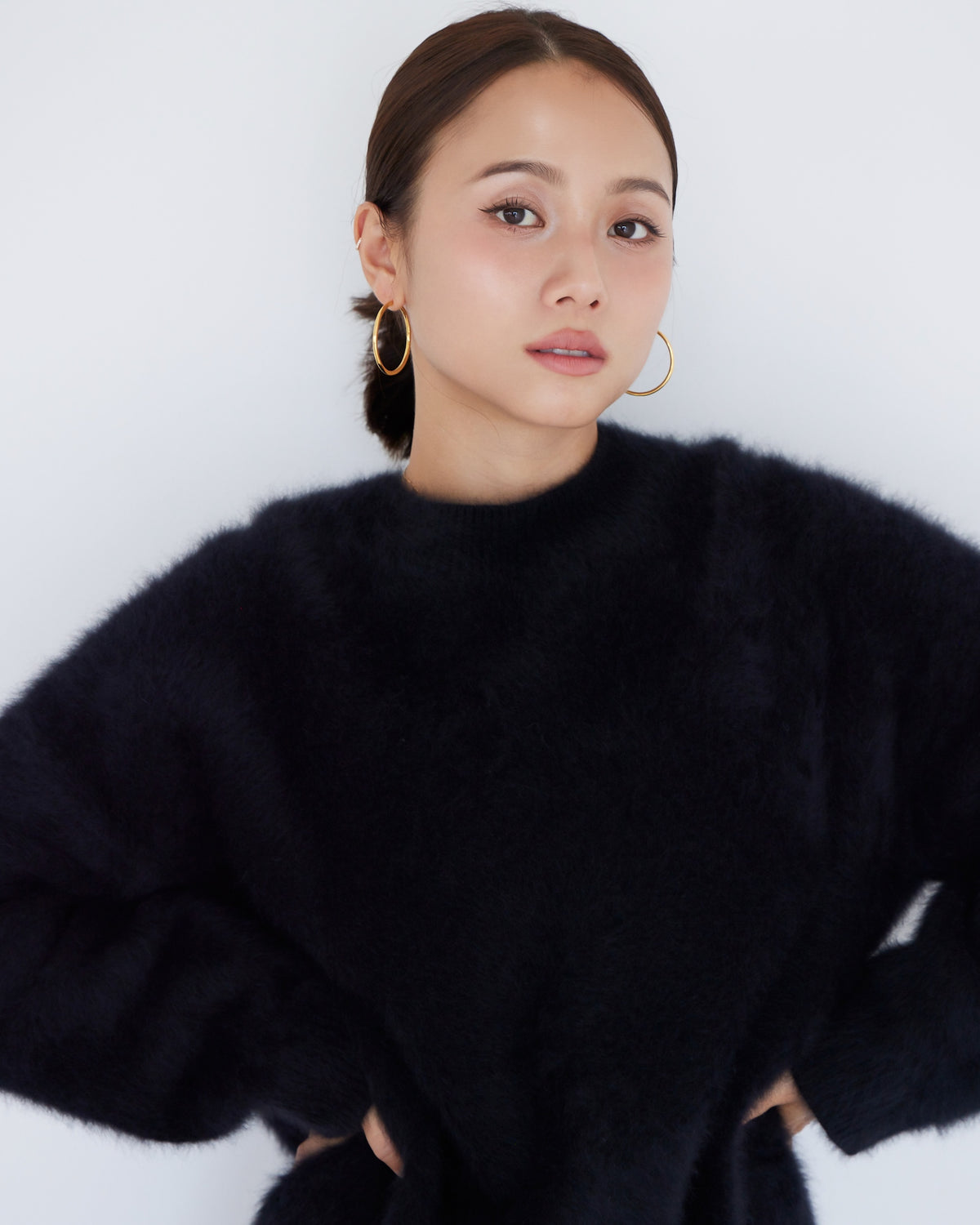collab Fox Cashmereニットプルオーバー