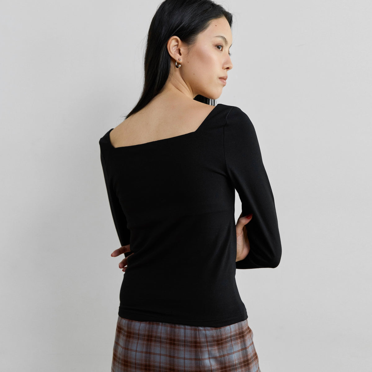 Fit Pad Marshmallow Sleek Square Neck LS