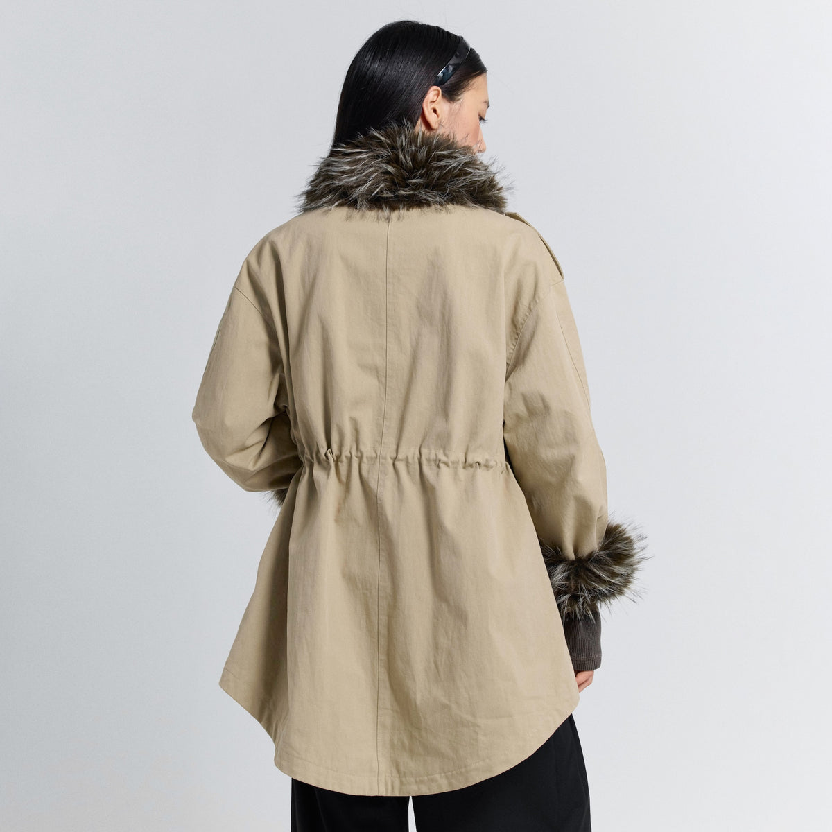 Fur collarドロストフィールドジャケット