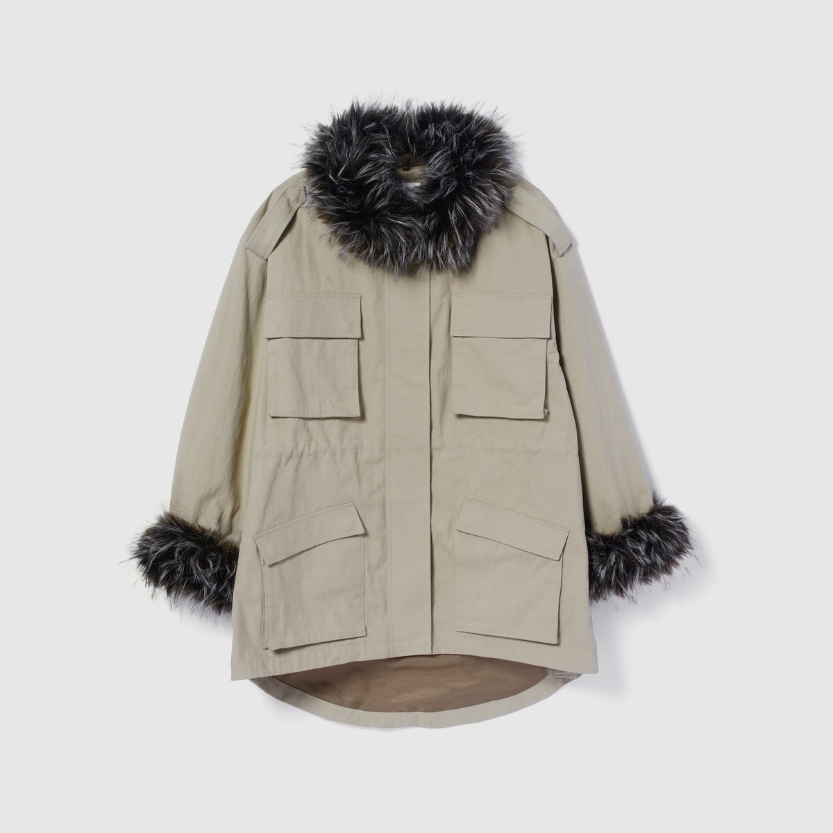 Fur collarドロストフィールドジャケット