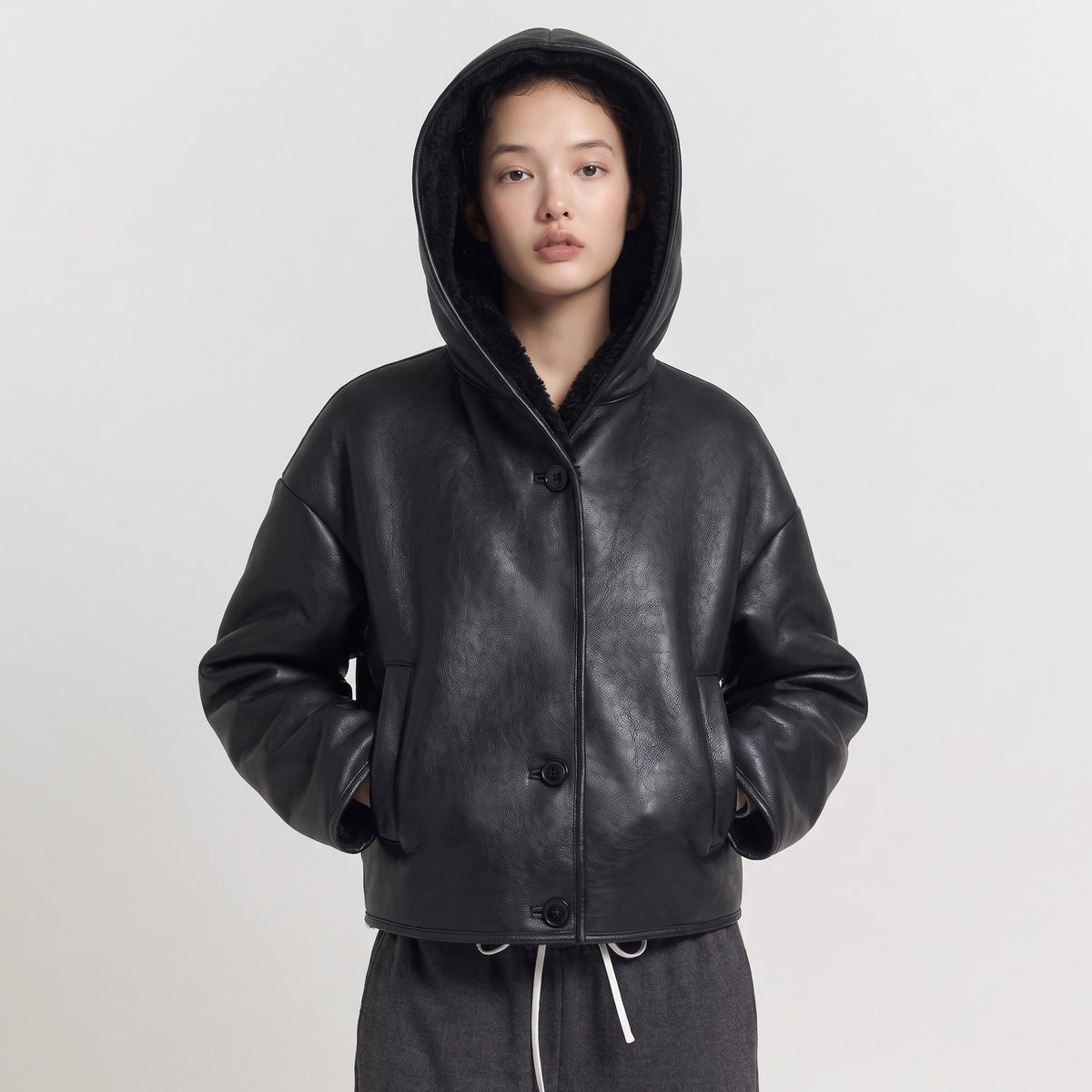Big Hoodieムートンジャケット
