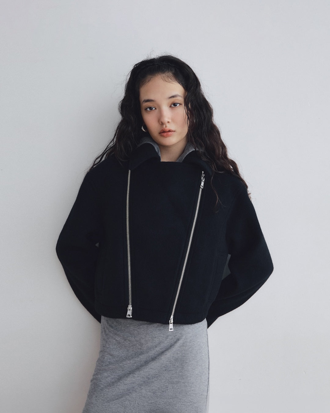 Double Face Beaver Short Riders Jacket