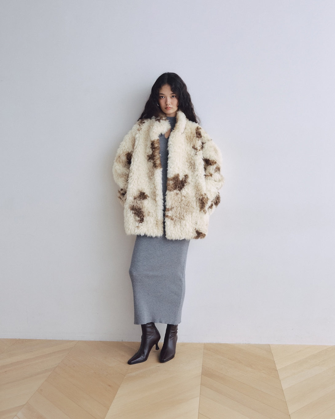 Poodleファーリバーシブルコート