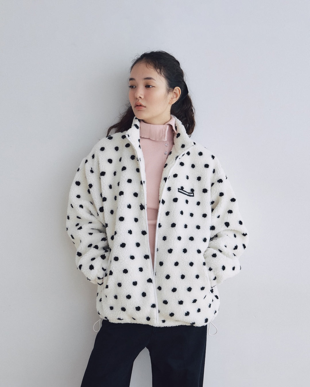 Sherpa Fleece Zip-up Blouson