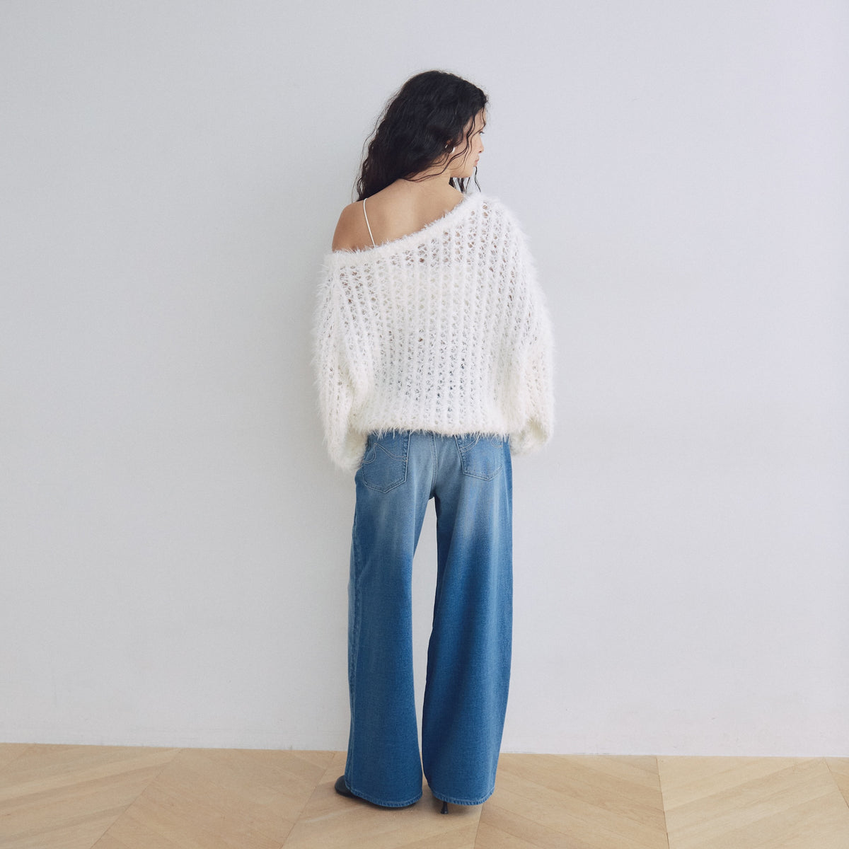 Knit Denim Straight SRN02