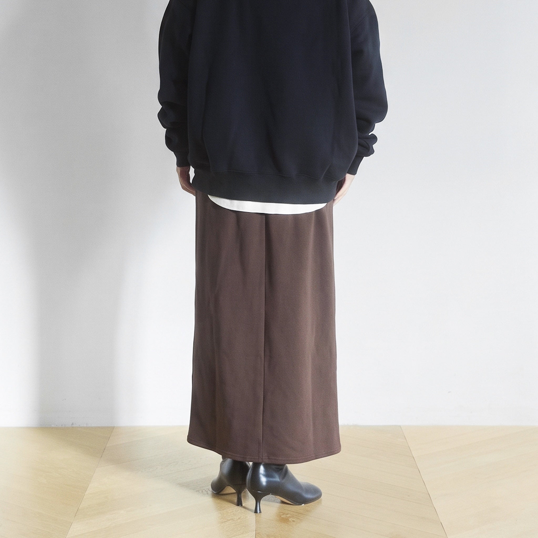 Volume Sweat Slitロングスカート