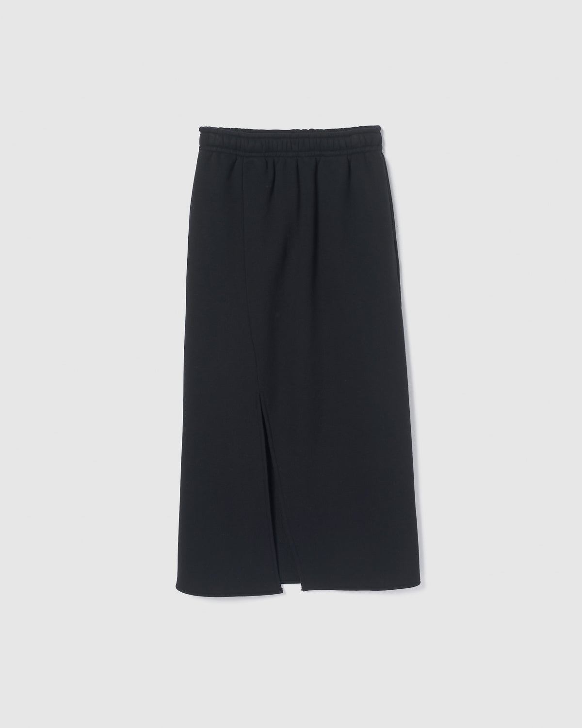 Volume Sweat Slit Long Skirt