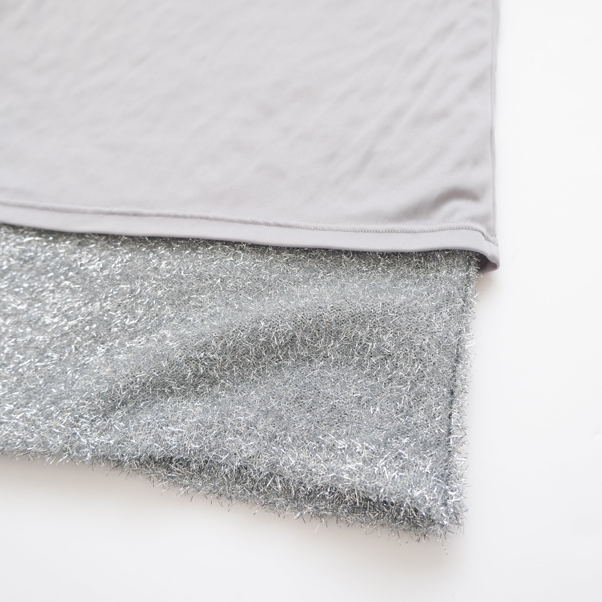 Glitter Shaggy Yarn Straight Skirt
