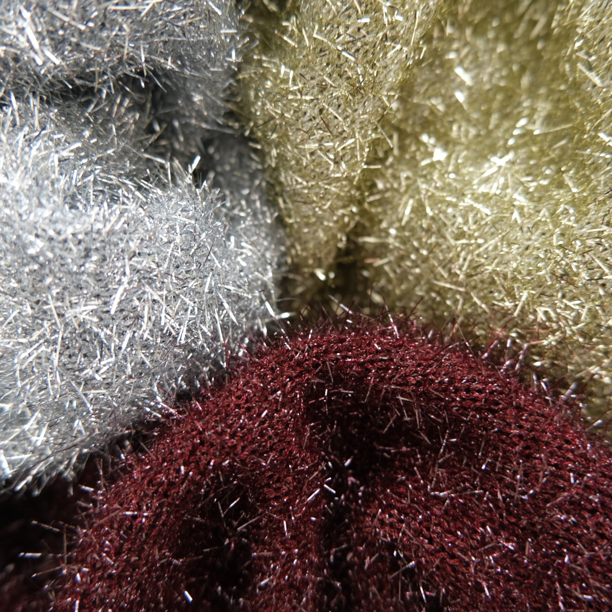 Glitter Shaggy Yarn Straight Skirt