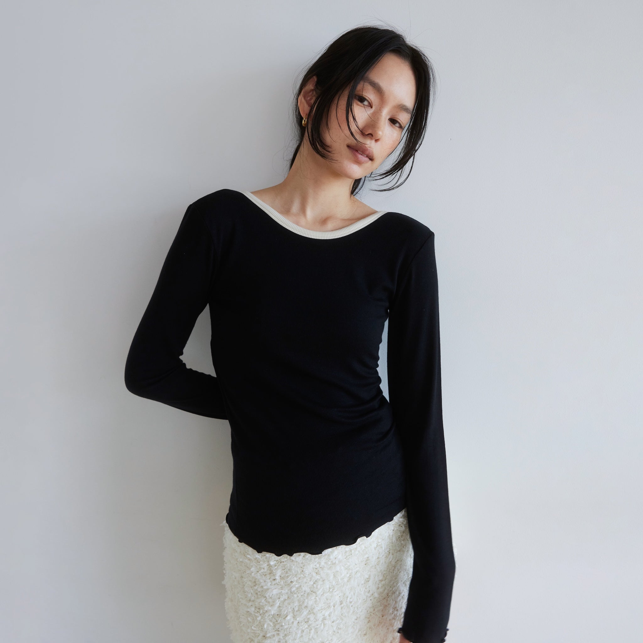 Padded Back U Softtouch RIB Top