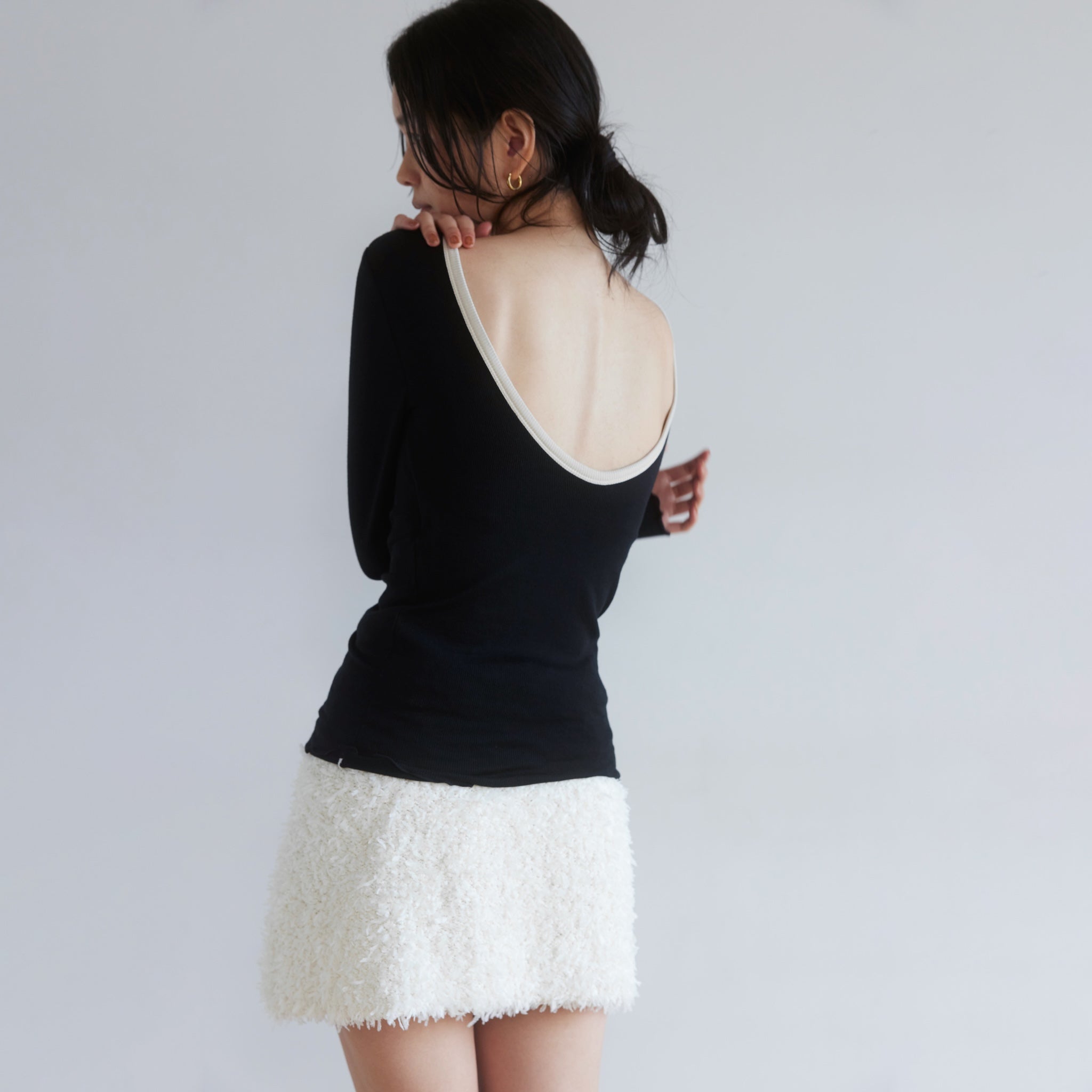 Padded Back U Softtouch RIB Top
