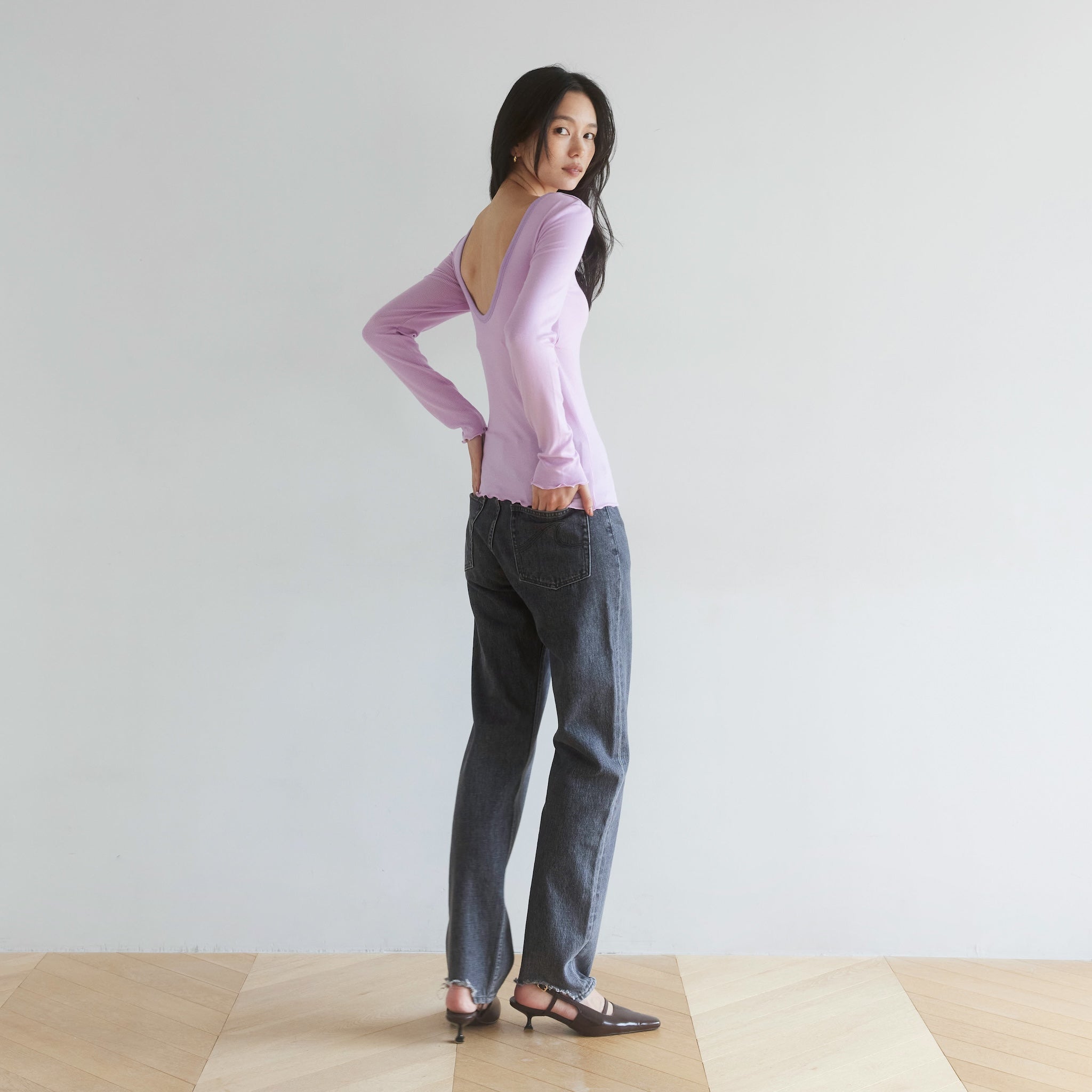 Padded Back U Softtouch RIB Top